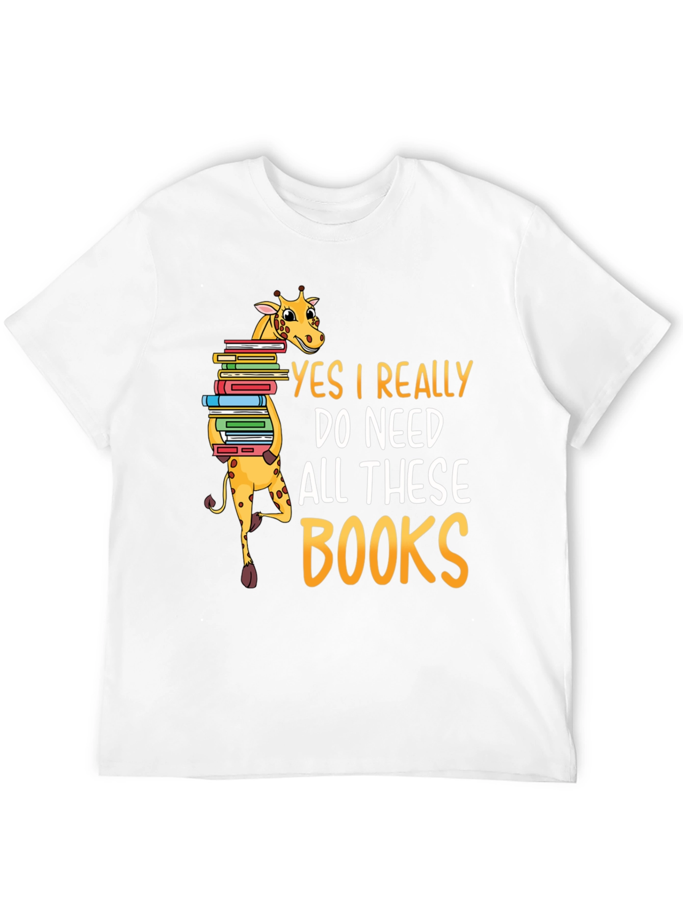 Giraffe Books Lover T-Shirt