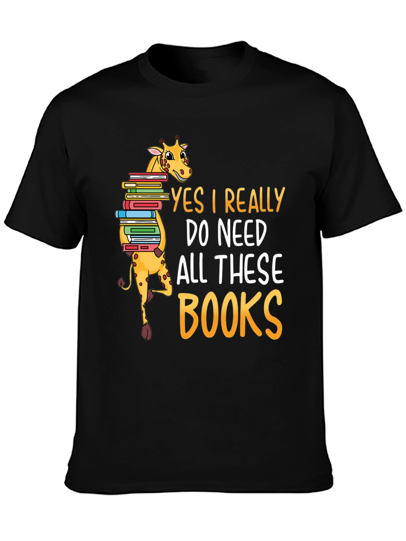 Giraffe Books Lover T-Shirt