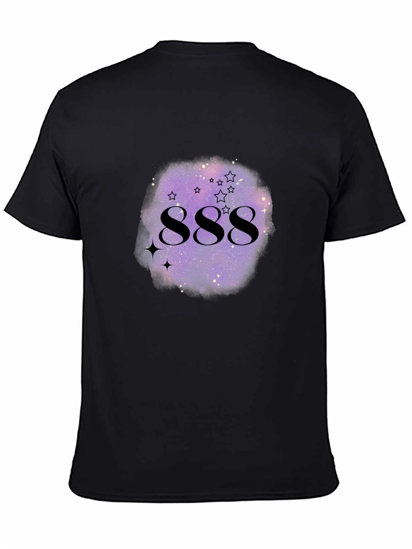888 Angel Number Galaxy Graphic T-Shirt