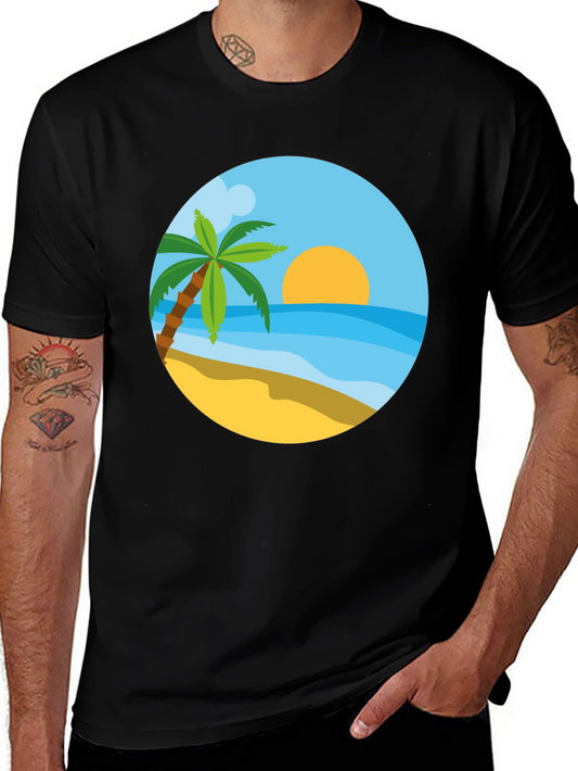 Tropical Beach T-Shirt - Summer Vacation Style