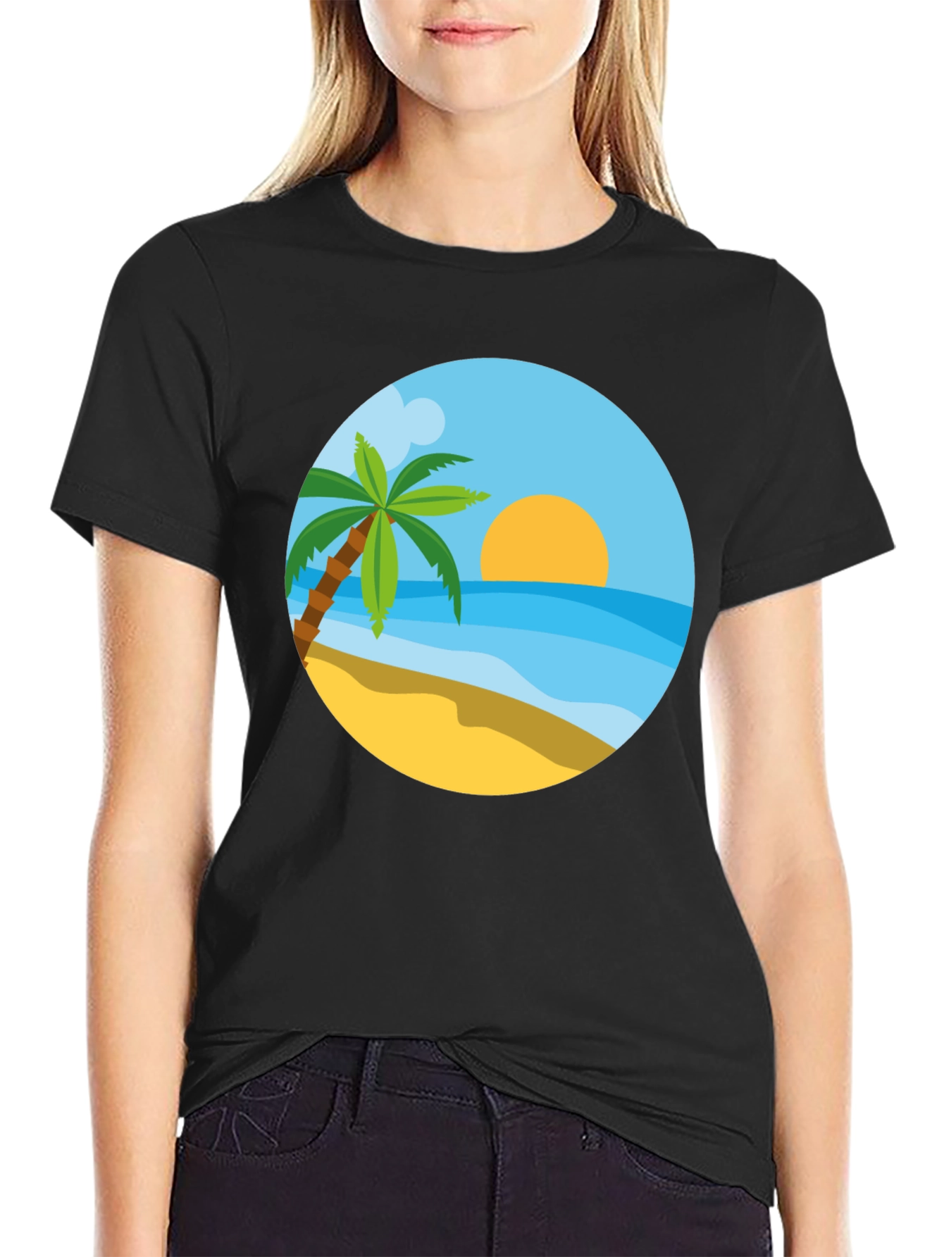 Tropical Beach T-Shirt - Summer Vacation Style
