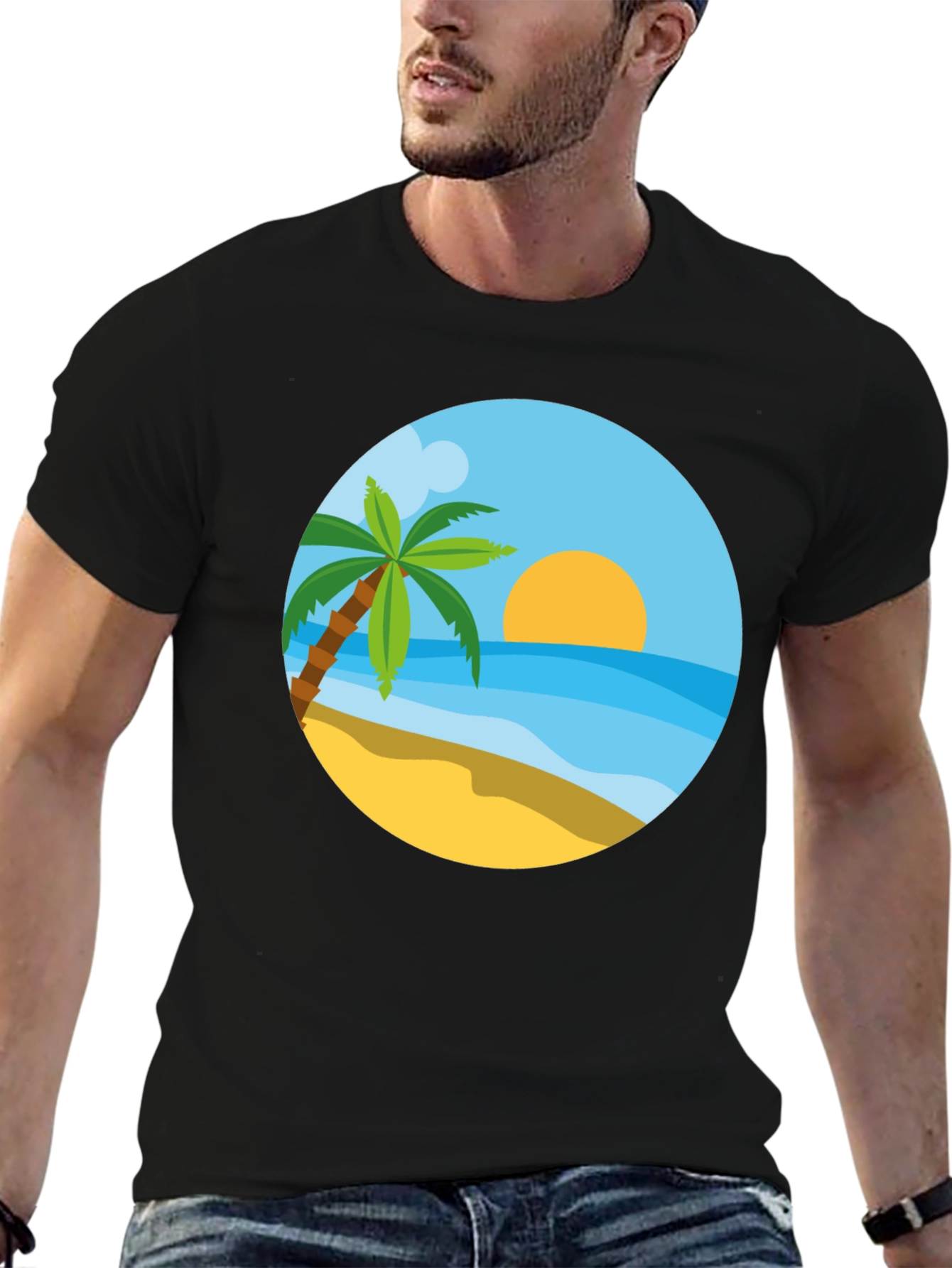 Tropical Beach T-Shirt - Summer Vacation Style