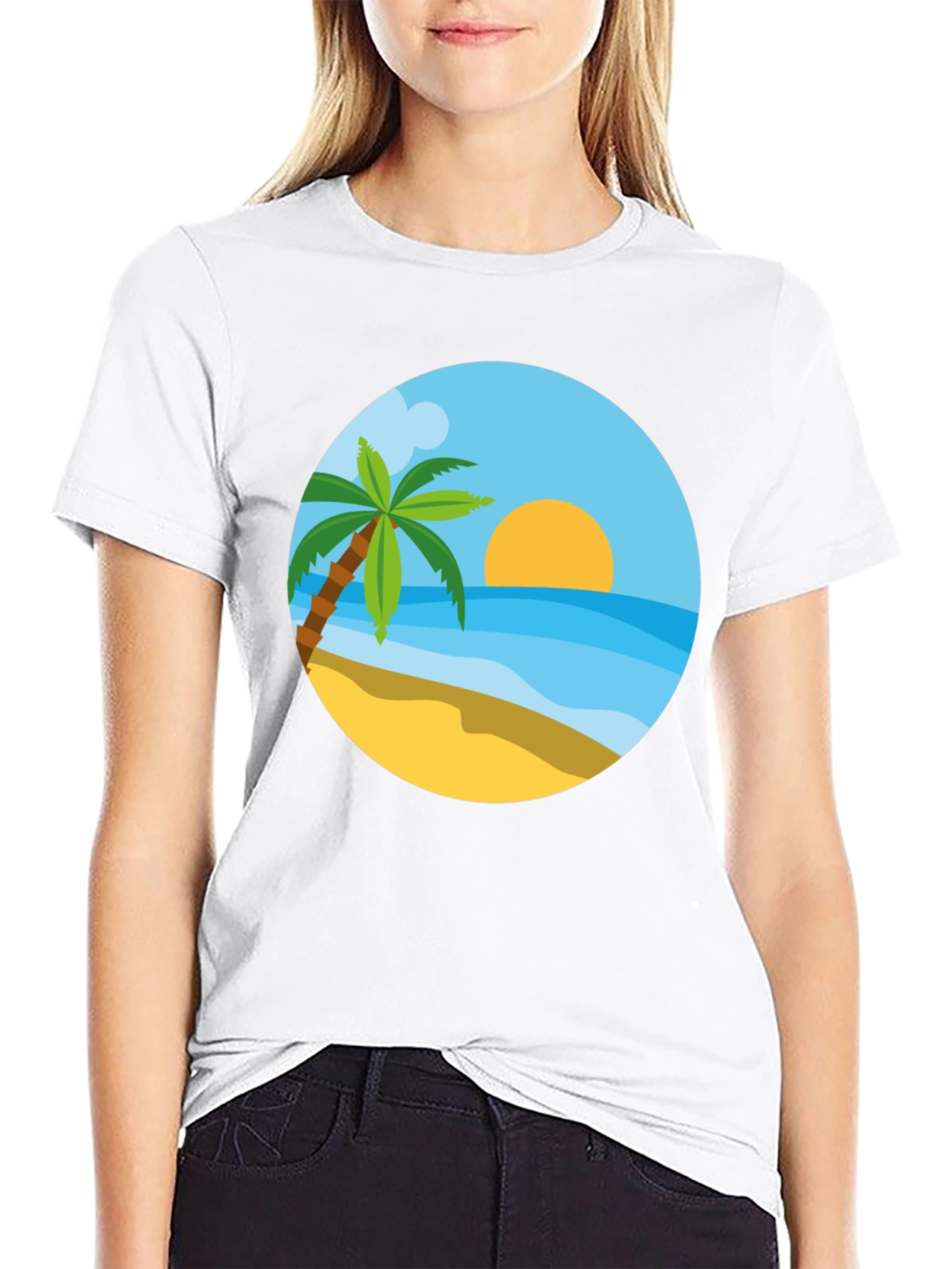 Tropical Beach T-Shirt - Summer Vacation Style