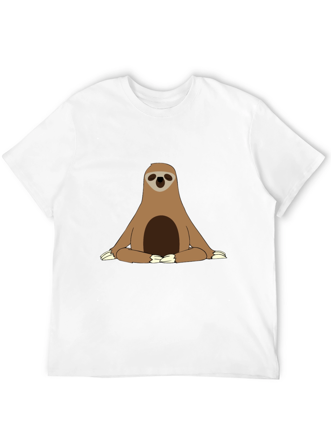 Sloth Meditation T-Shirt - Relaxed Zen Style