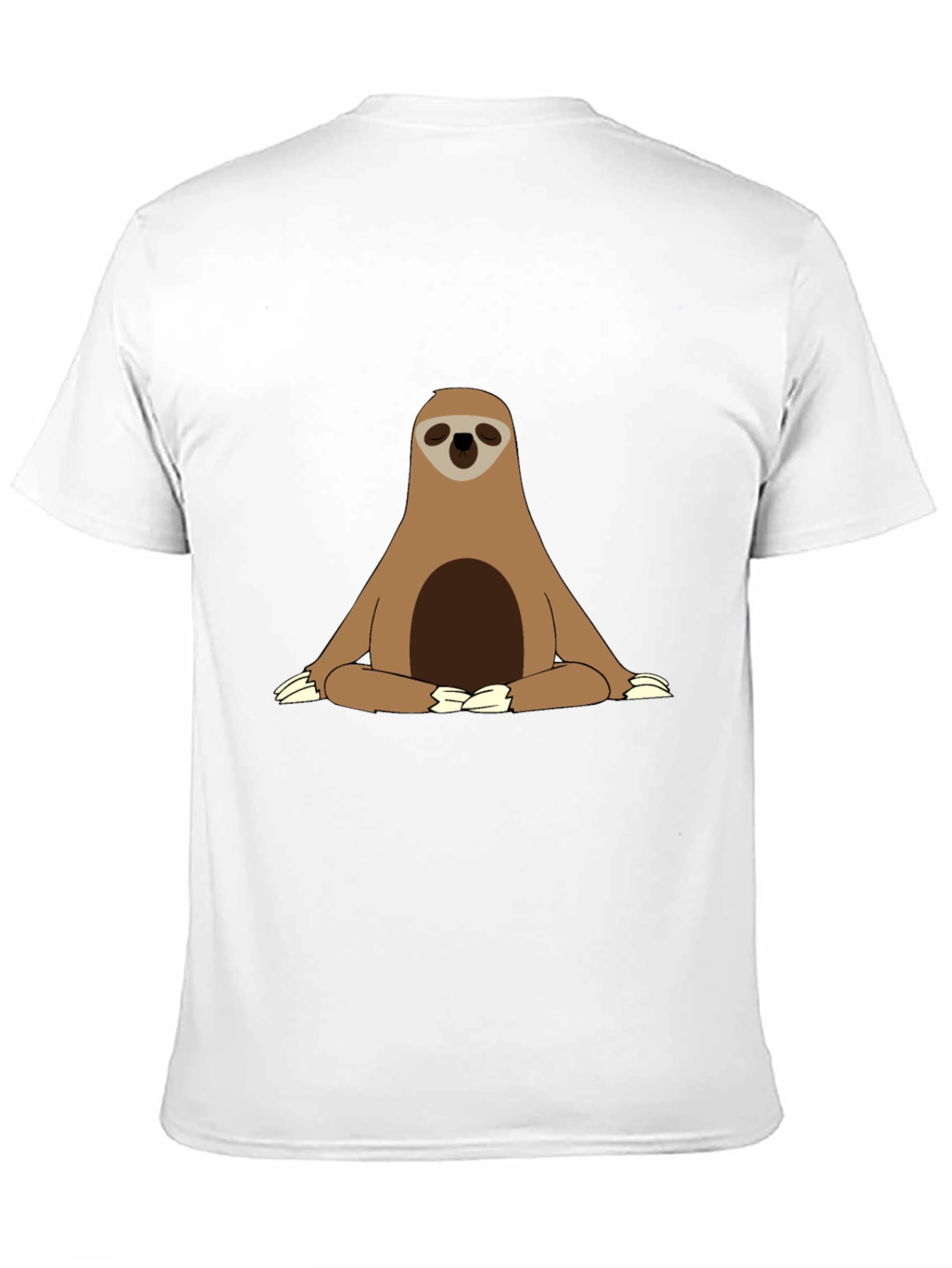 Sloth Meditation T-Shirt - Relaxed Zen Style