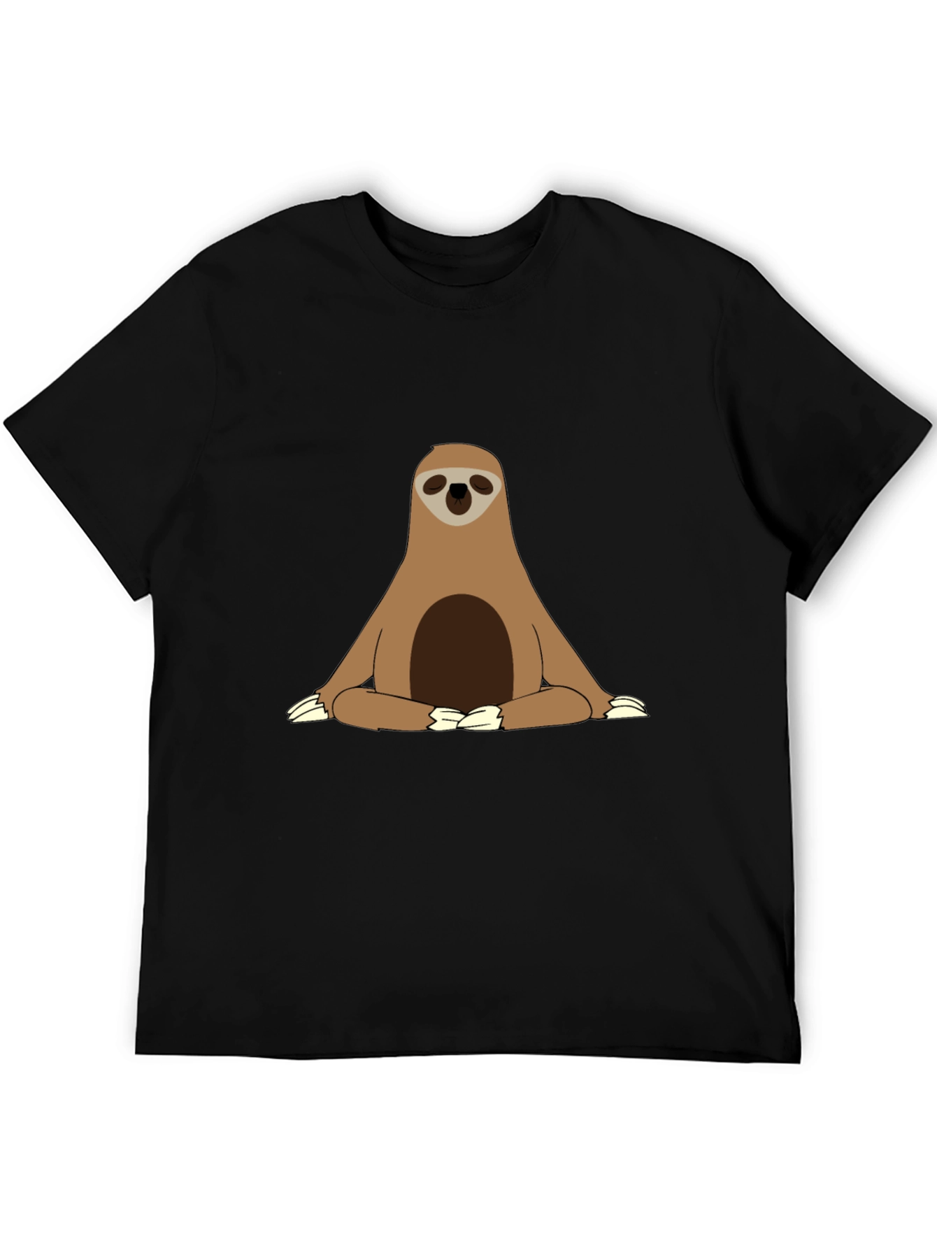 Sloth Meditation T-Shirt - Relaxed Zen Style