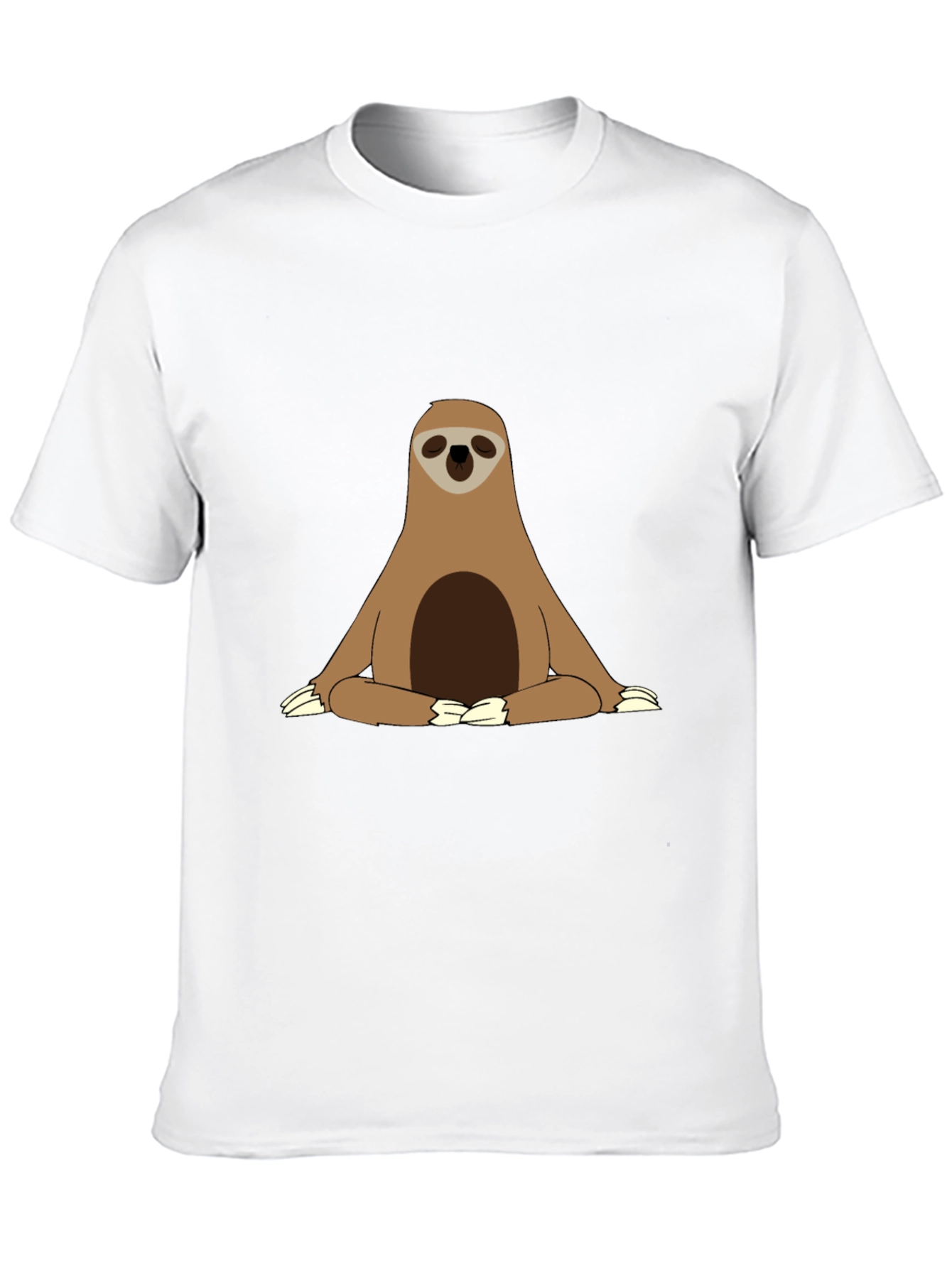 Sloth Meditation T-Shirt - Relaxed Zen Style