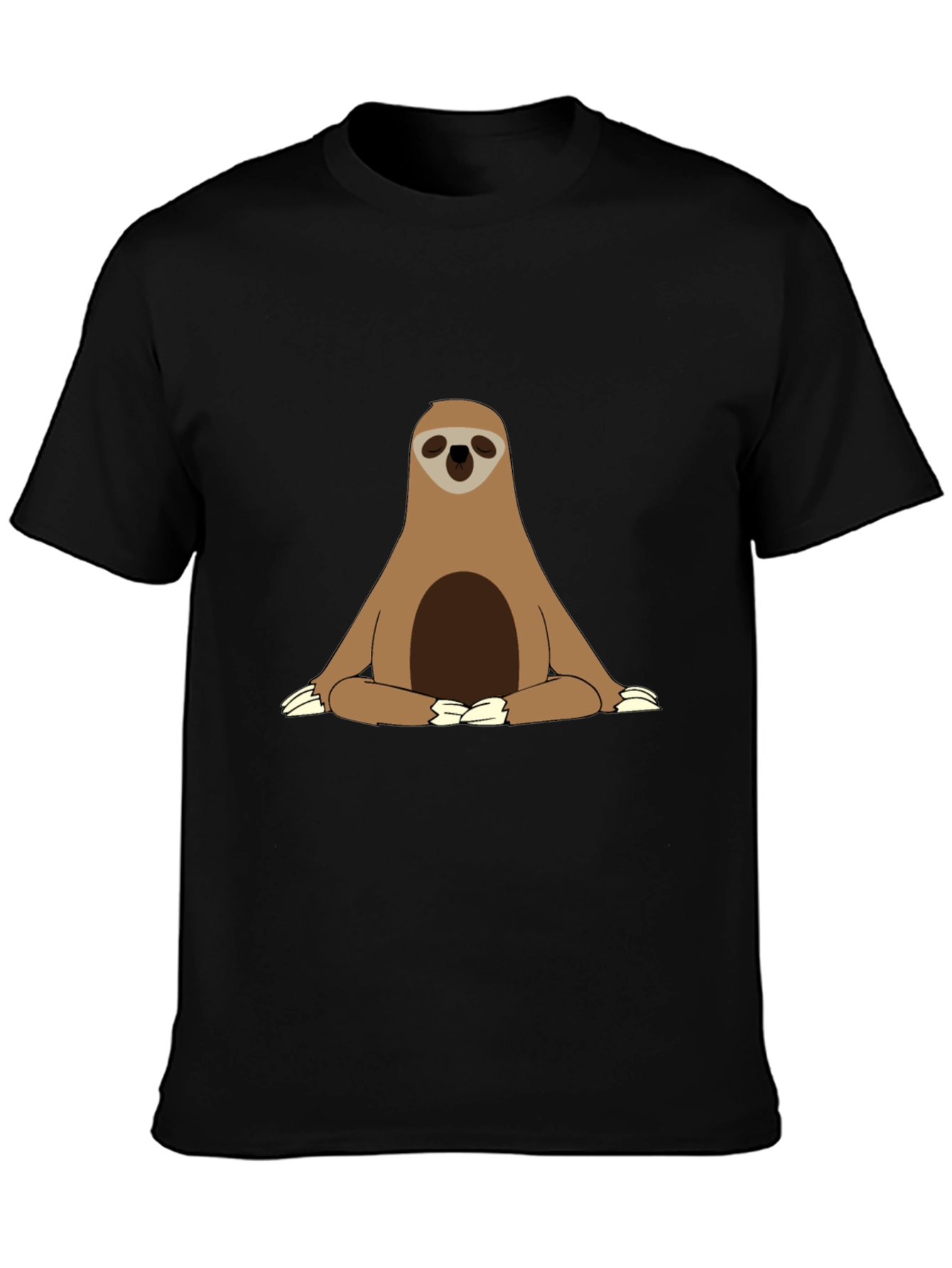 Sloth Meditation T-Shirt - Relaxed Zen Style