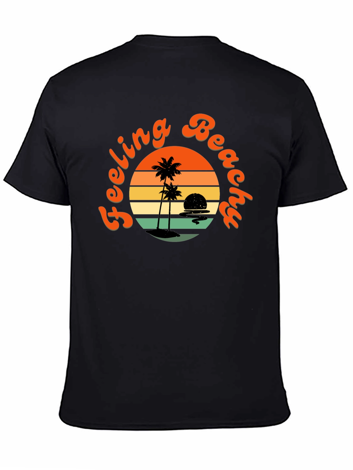 Feeling Beachy Black Graphic Tee