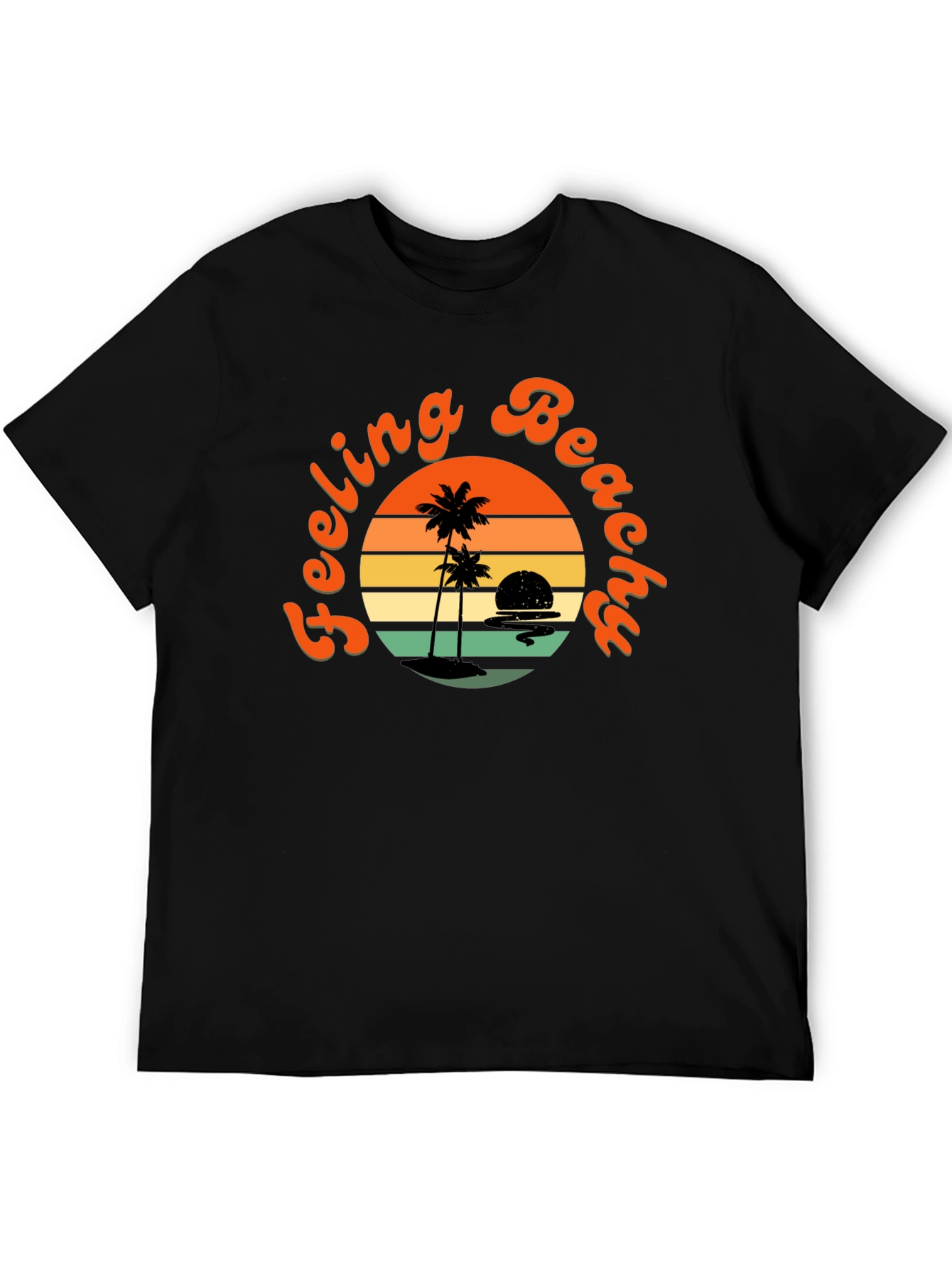 Feeling Beachy Black Graphic Tee