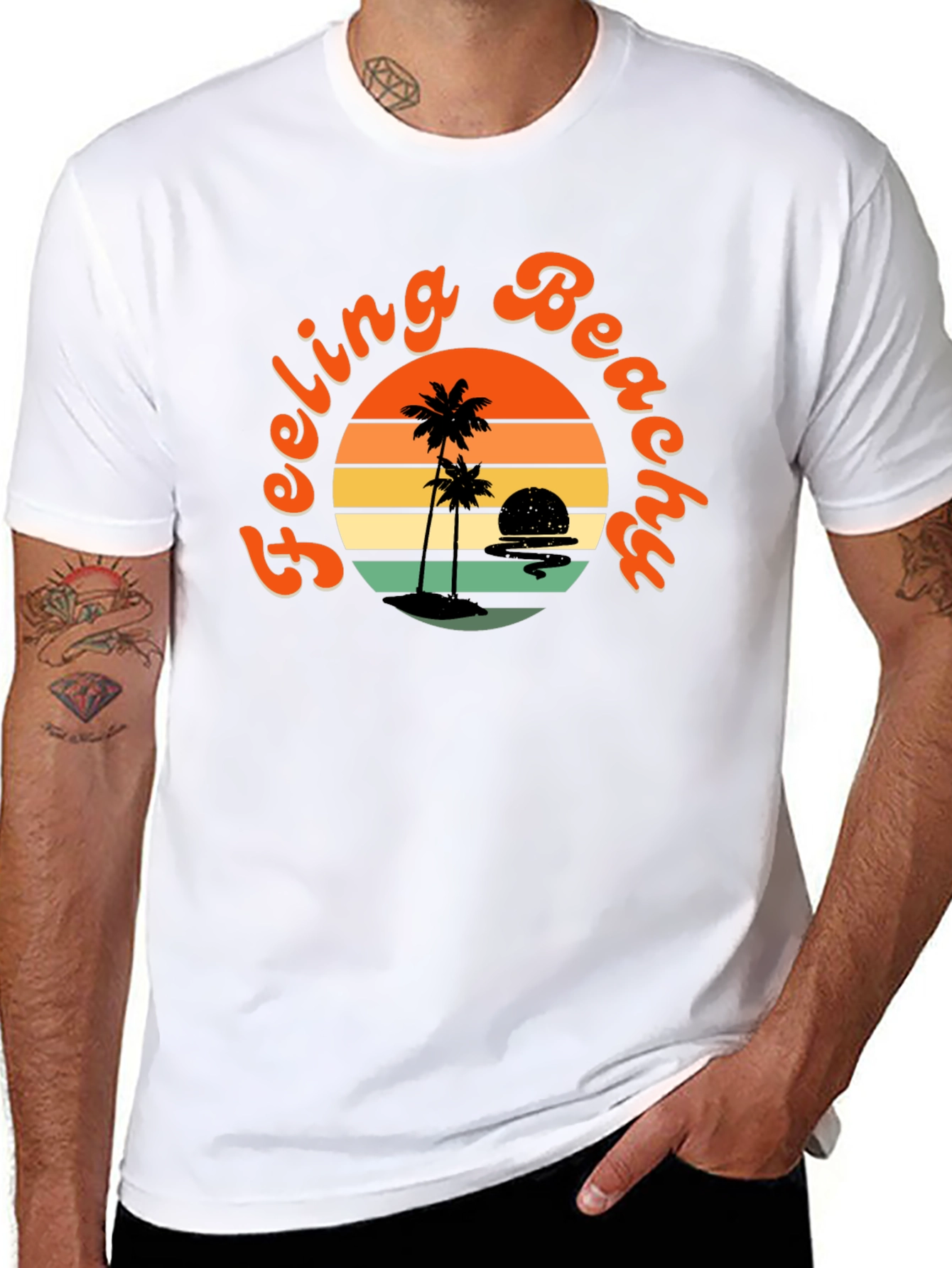 Feeling Beachy Black Graphic Tee