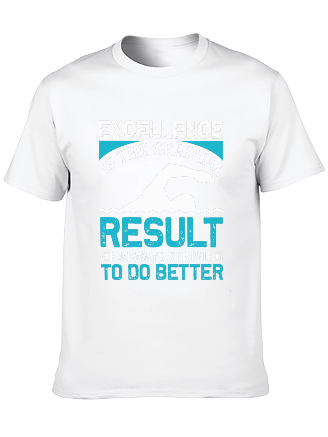Excellence Swimmer T-Shirt - Motivational Graphic Tee