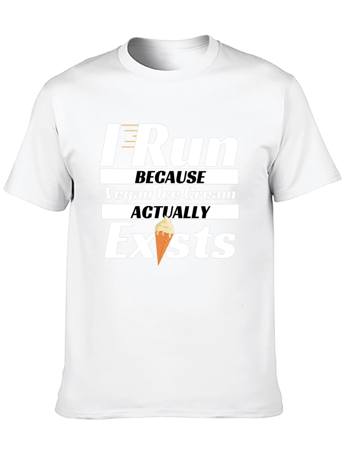 I Run Because Vegan Ice Cream Exists T-Shirt