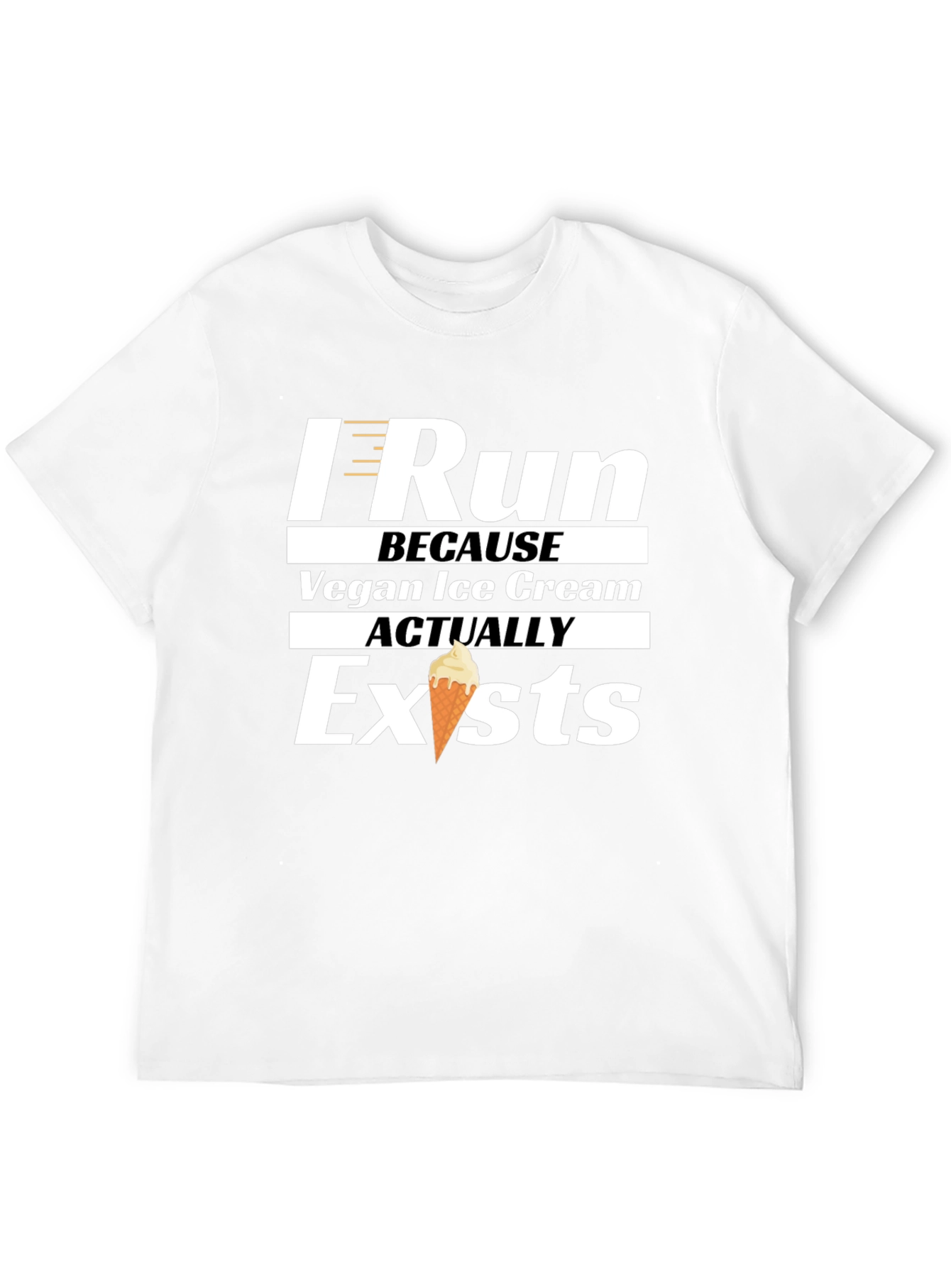 I Run Because Vegan Ice Cream Exists T-Shirt