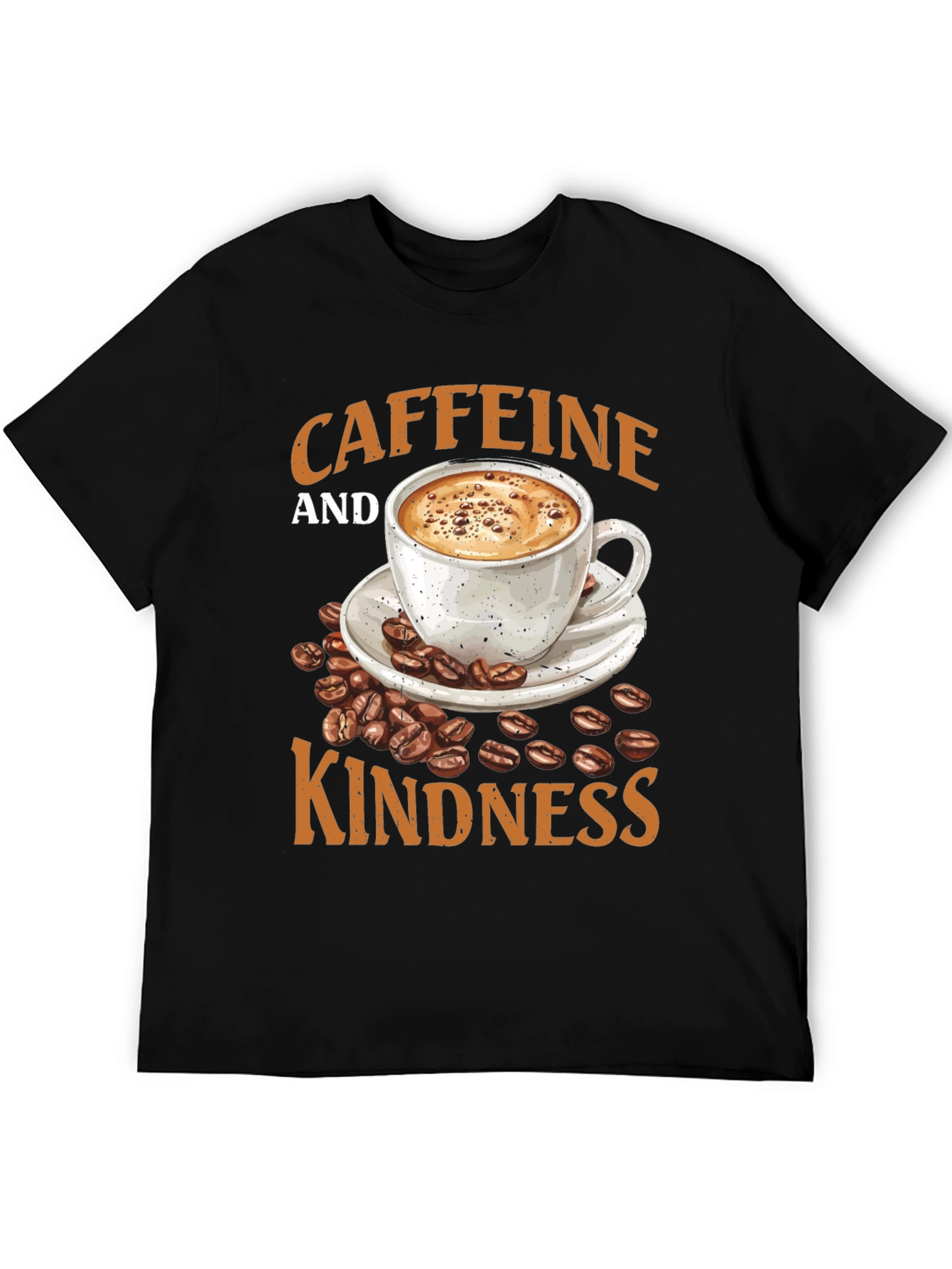Caffeine and Kindness Graphic T-Shirt