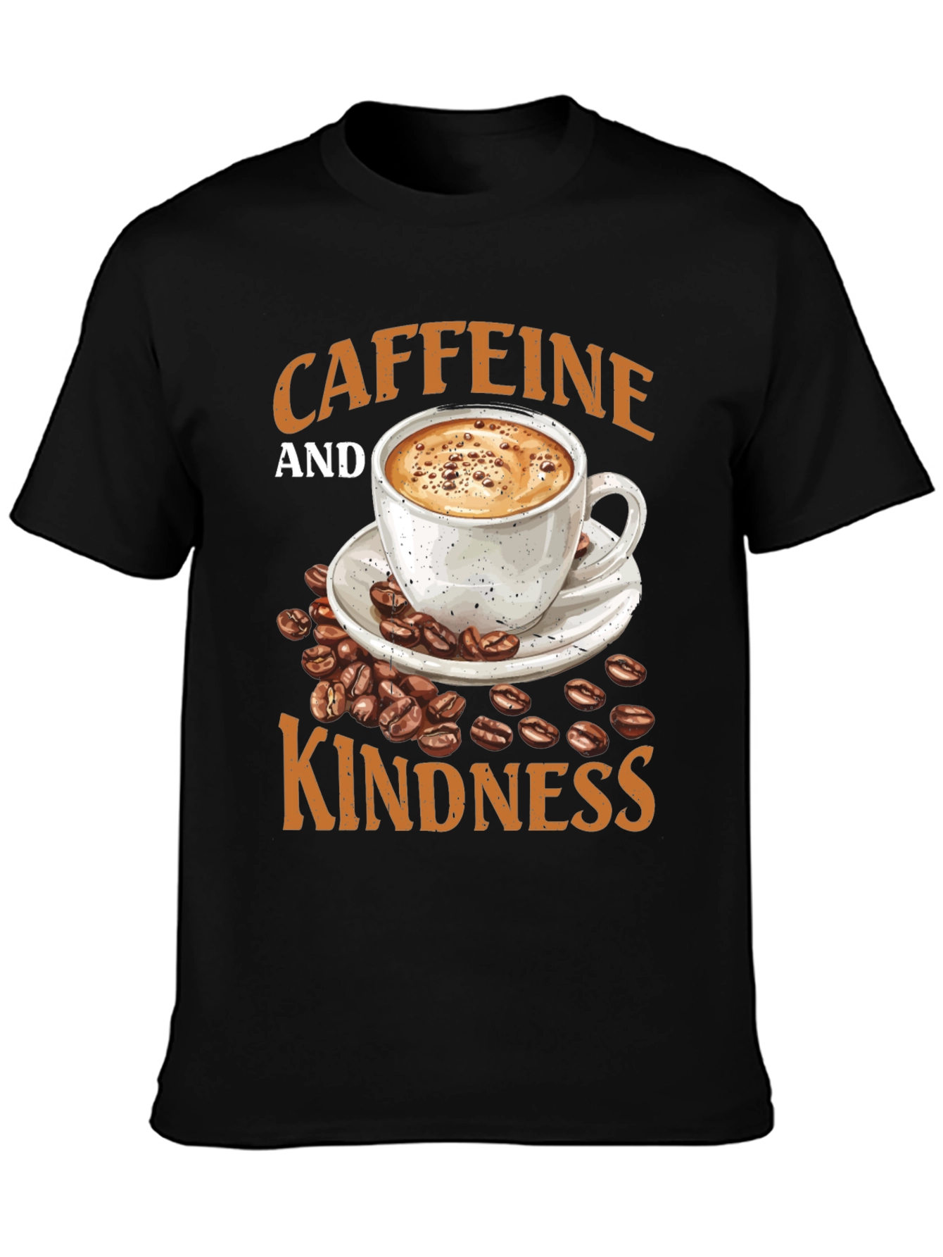 Caffeine and Kindness Graphic T-Shirt