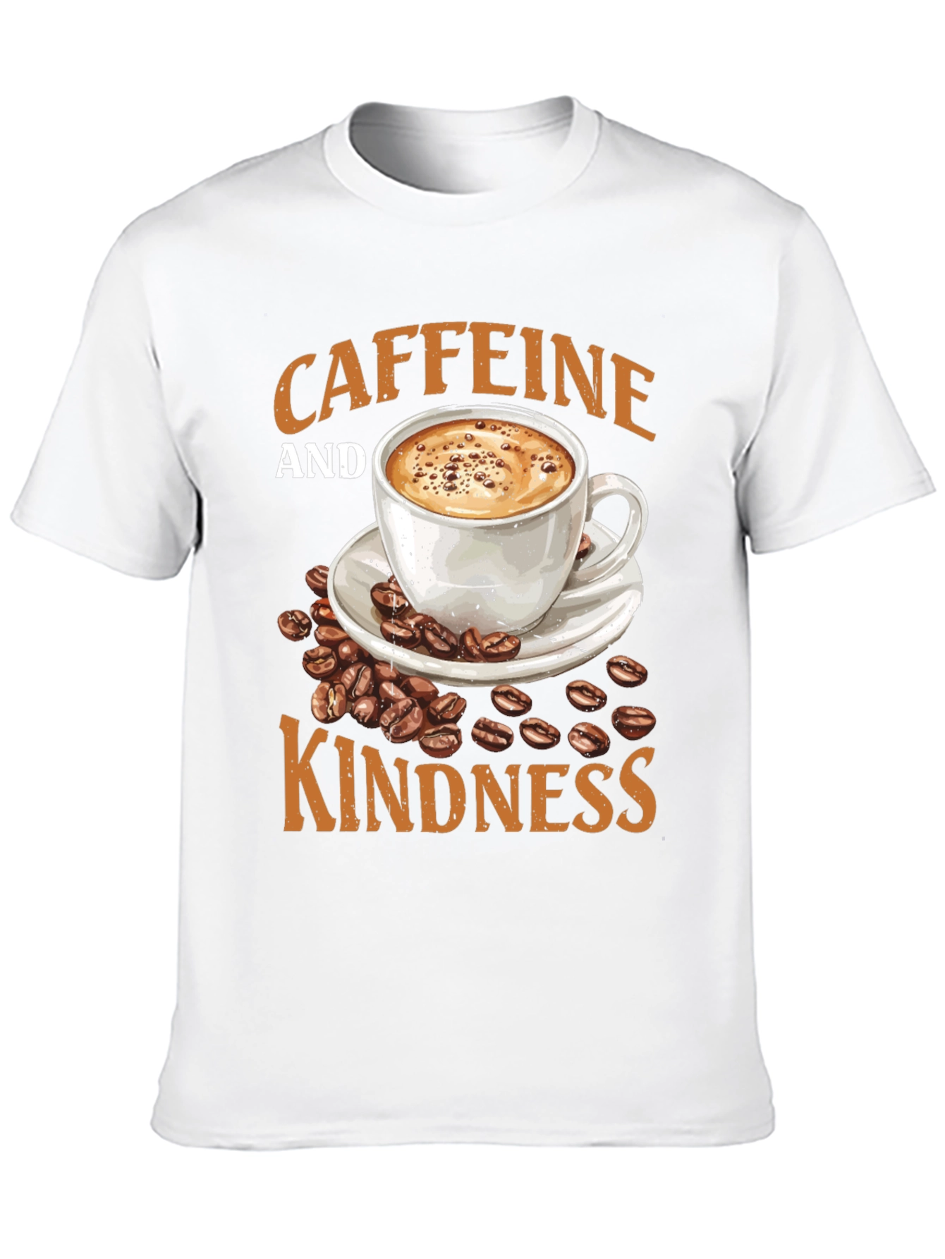 Caffeine and Kindness Graphic T-Shirt