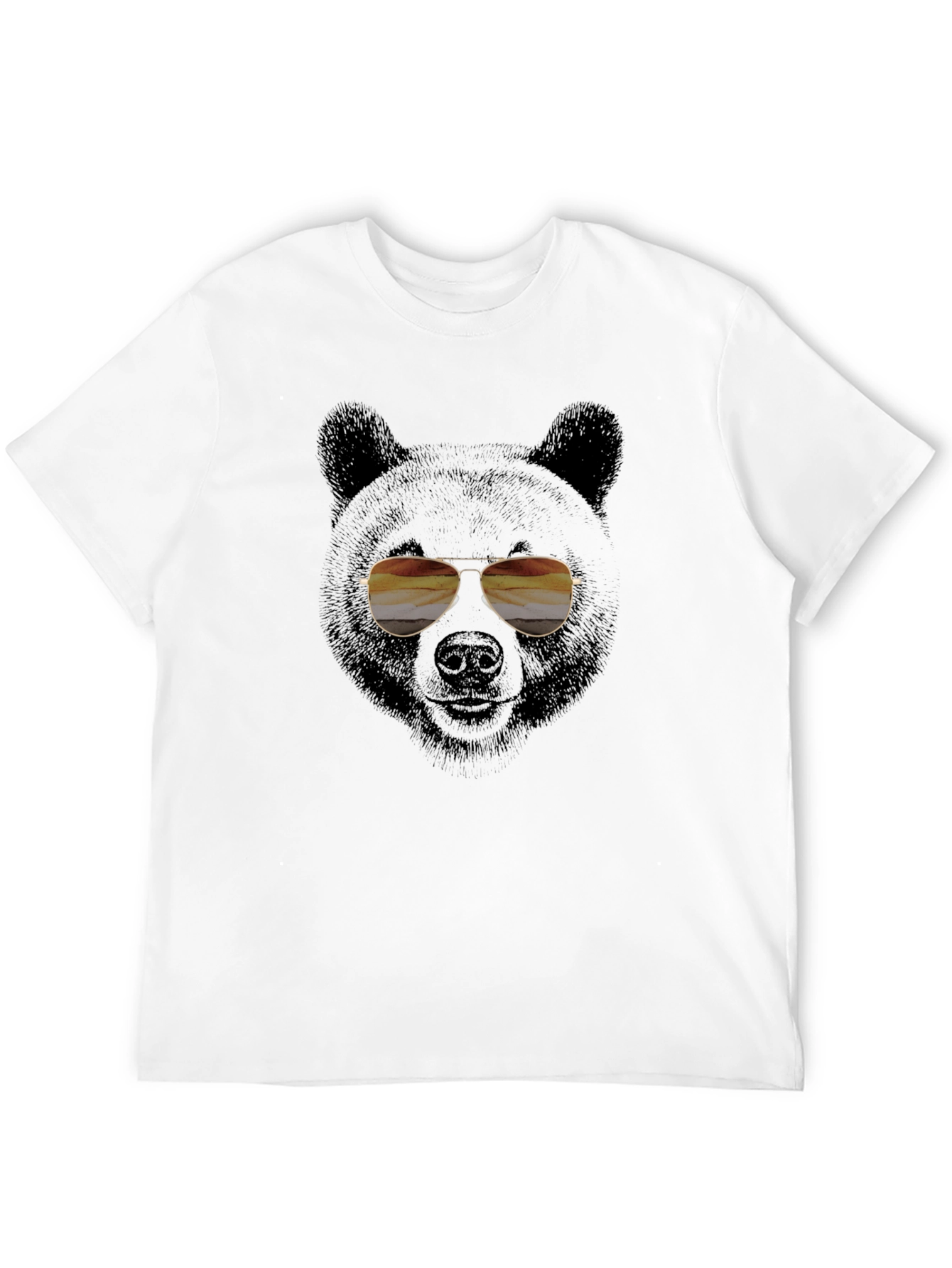 Cool Bear with Aviator Sunglasses Graphic Tee