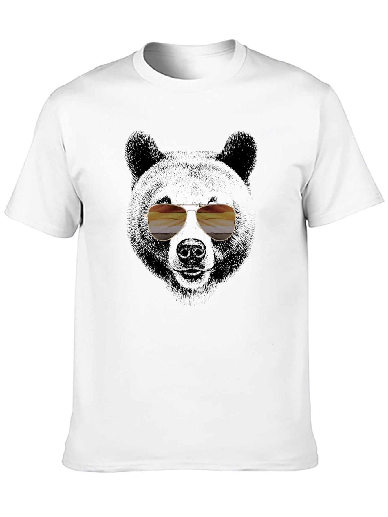 Cool Bear with Aviator Sunglasses Graphic Tee