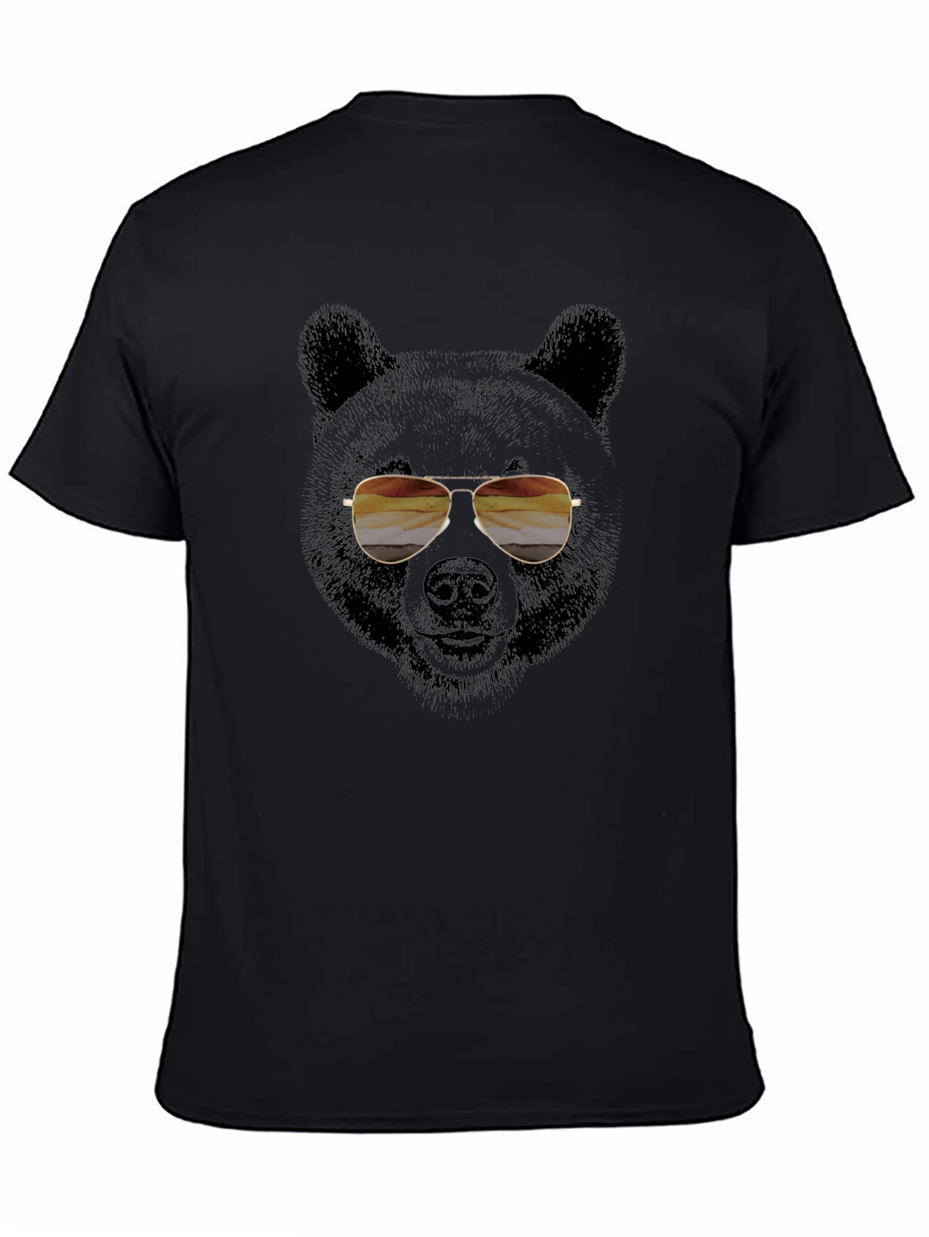 Cool Bear with Aviator Sunglasses Graphic Tee