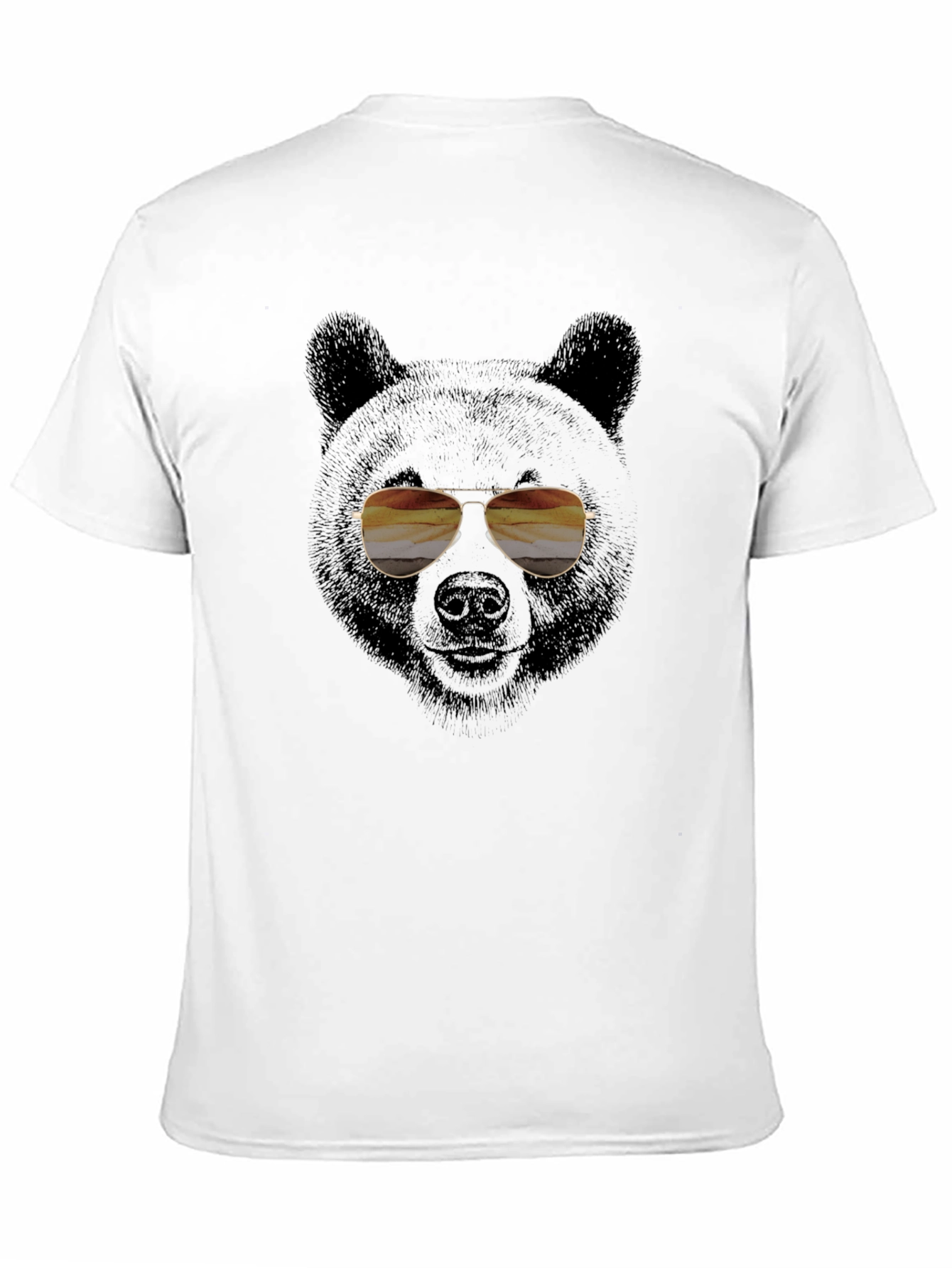 Cool Bear with Aviator Sunglasses Graphic Tee