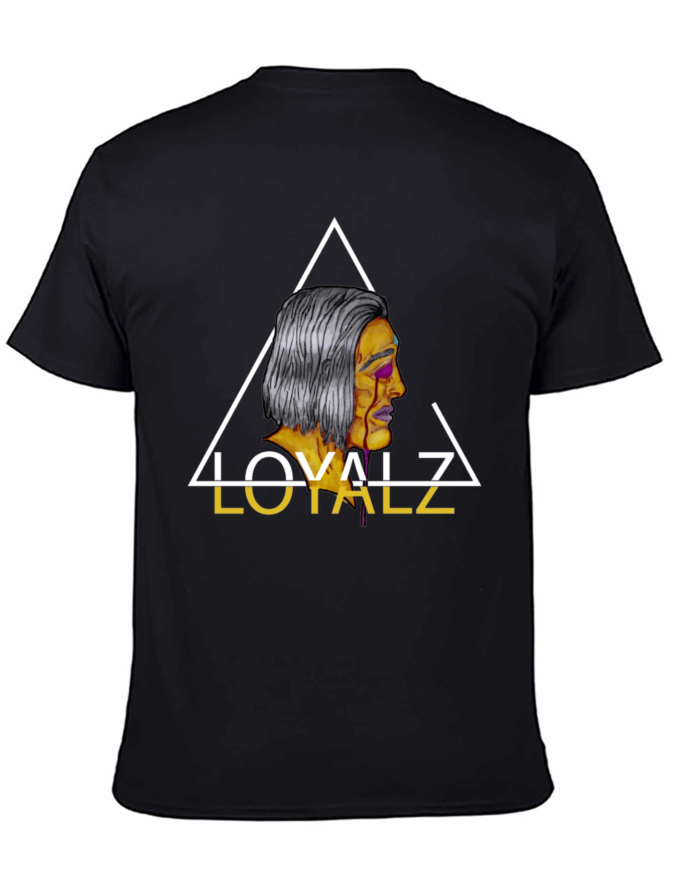 Loyalz Graphic Tee - Mens Black Cotton T-Shirt