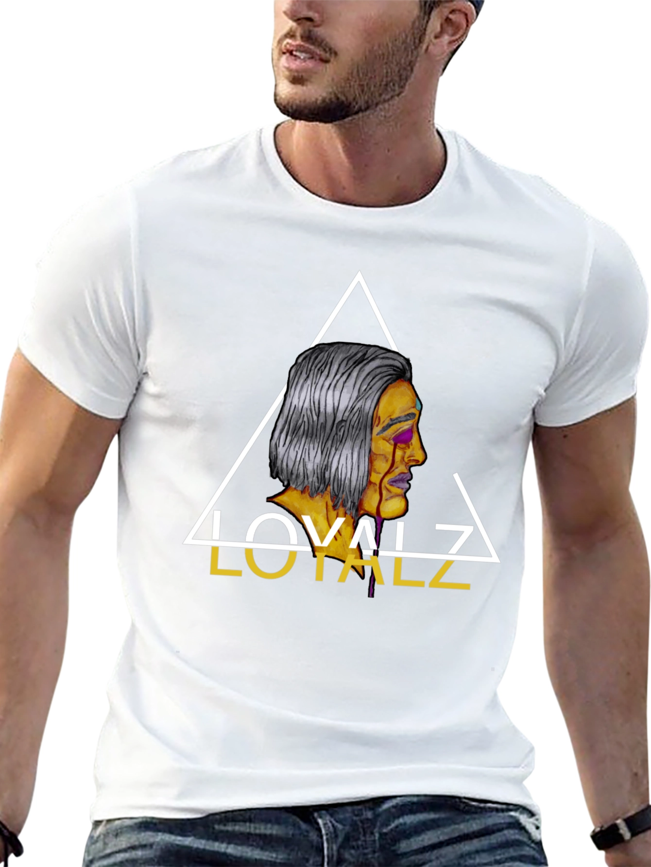 Loyalz Graphic Tee - Mens Black Cotton T-Shirt