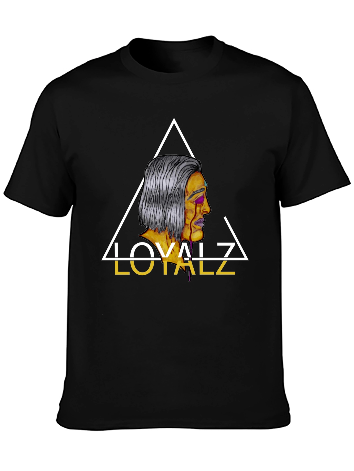 Loyalz Graphic Tee - Mens Black Cotton T-Shirt