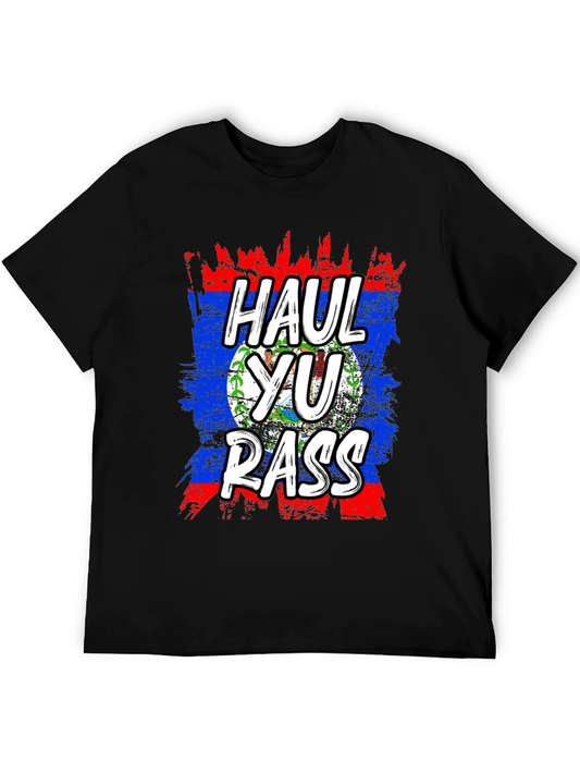 Haul Yu Rass T-Shirt - Belize Flag Graphic Tee