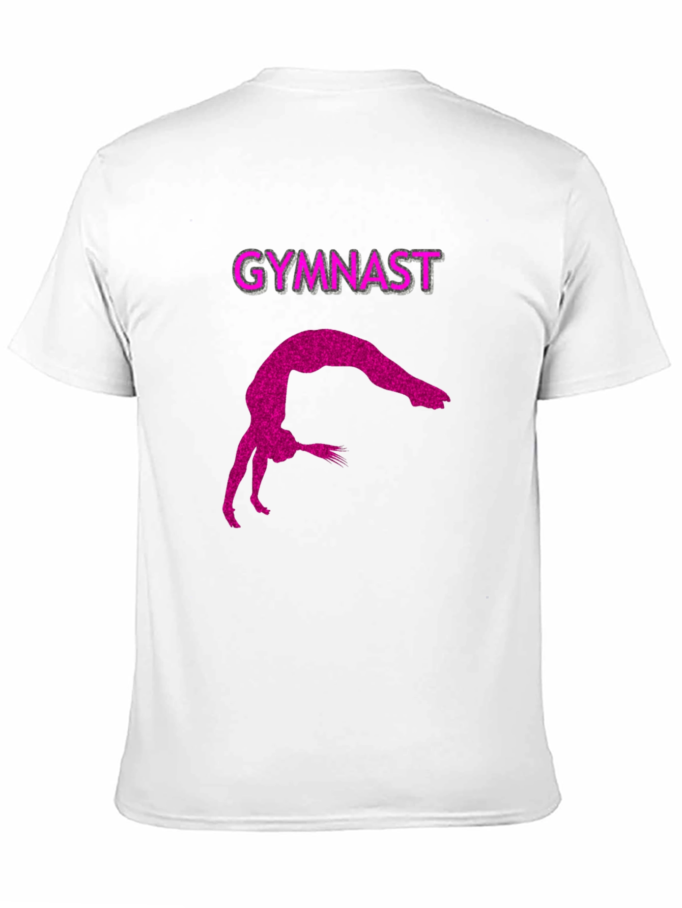 Gymnast Silhouette Tee - Black Cotton Blend