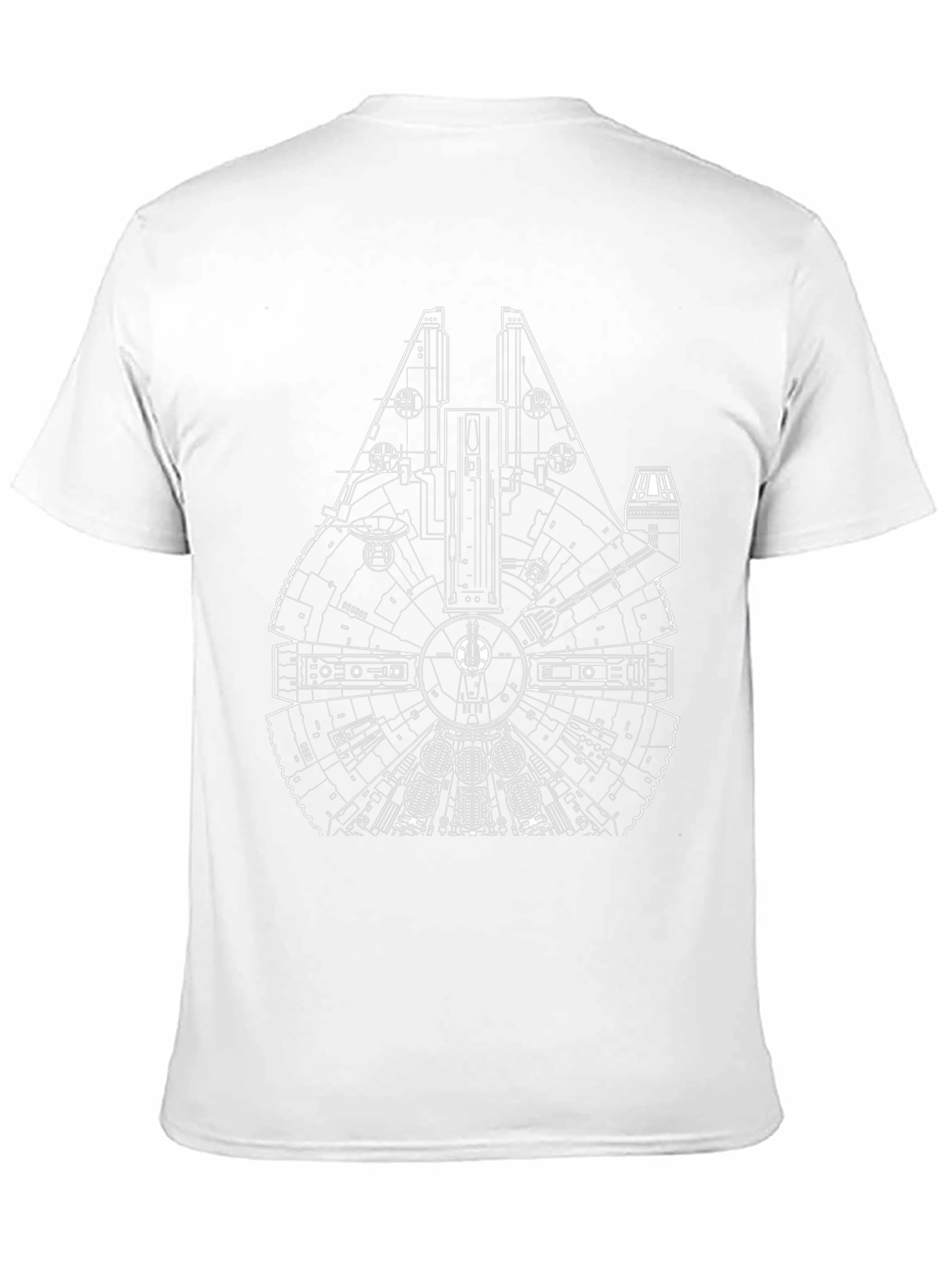 Millennium Falcon Blueprint T-Shirt - Black