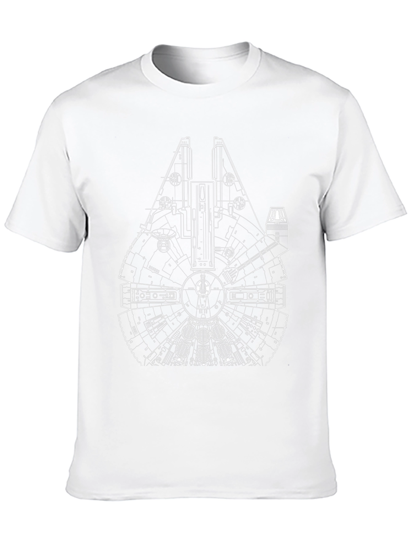 Millennium Falcon Blueprint T-Shirt - Black
