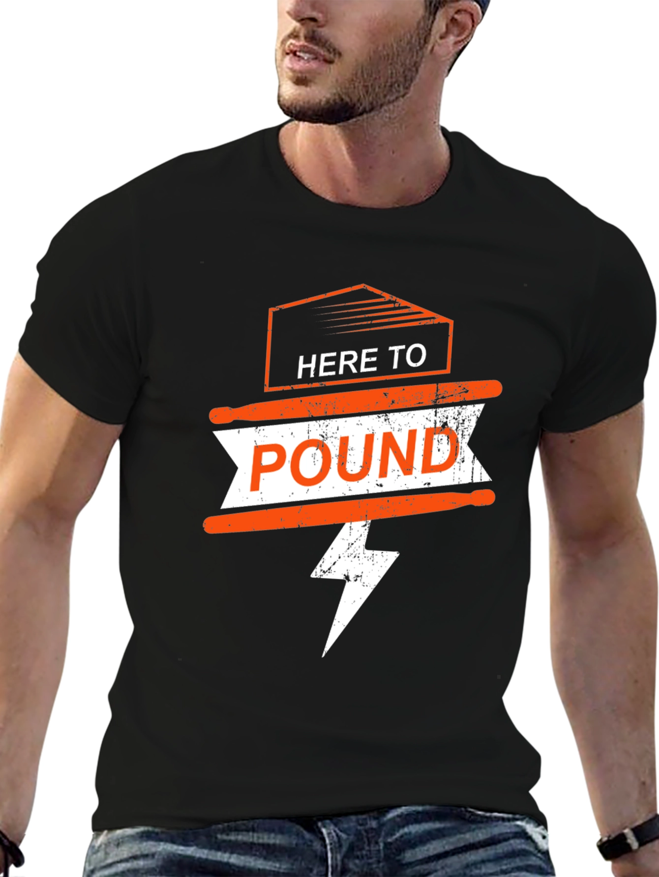 Here to Pound T-Shirt - Black