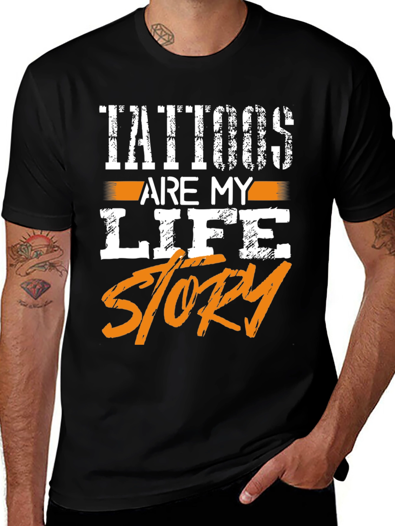 Tattoos Are My Life Story Graphic Tee