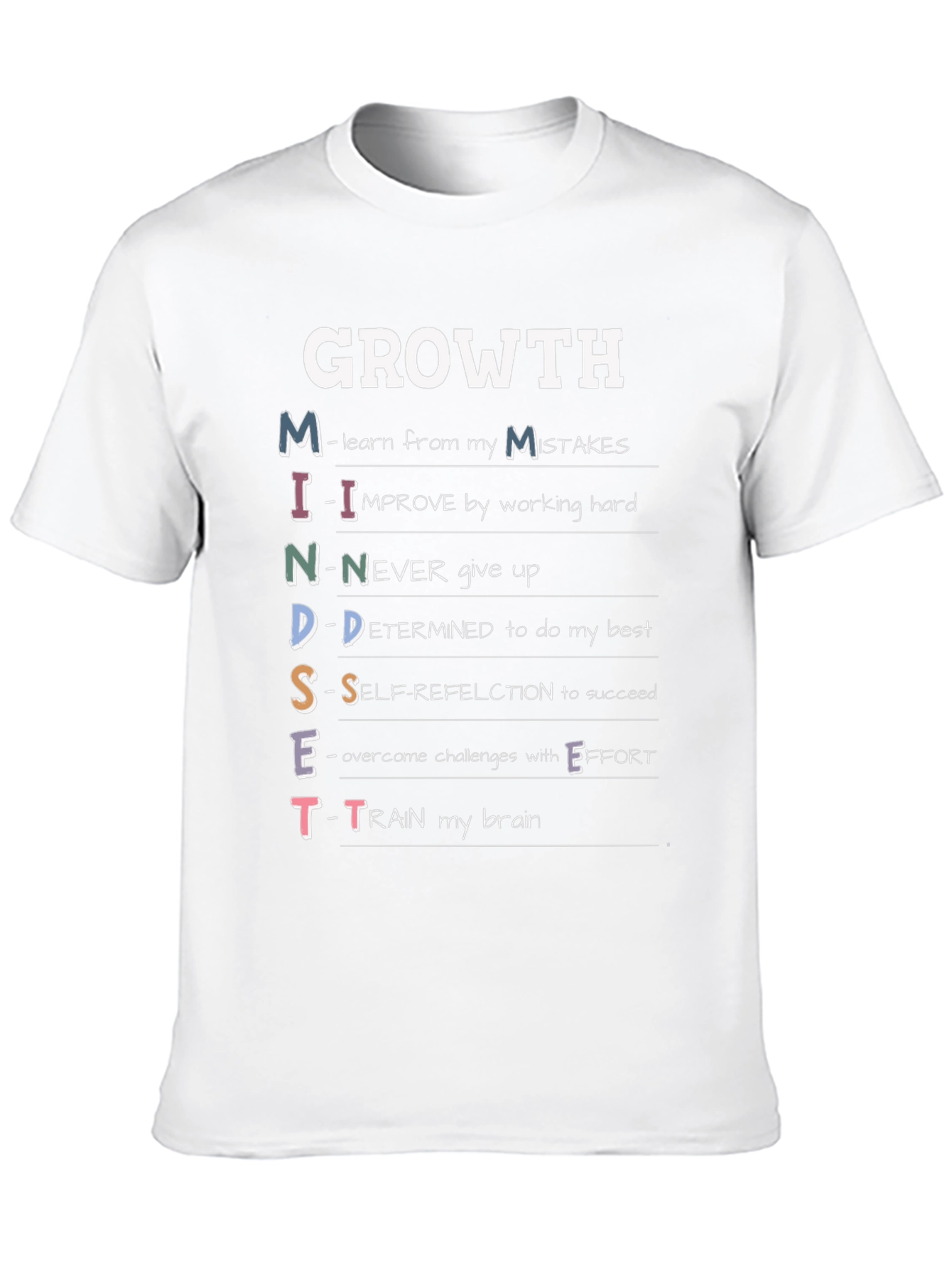 Growth Mindset T-Shirt - Motivational Tee