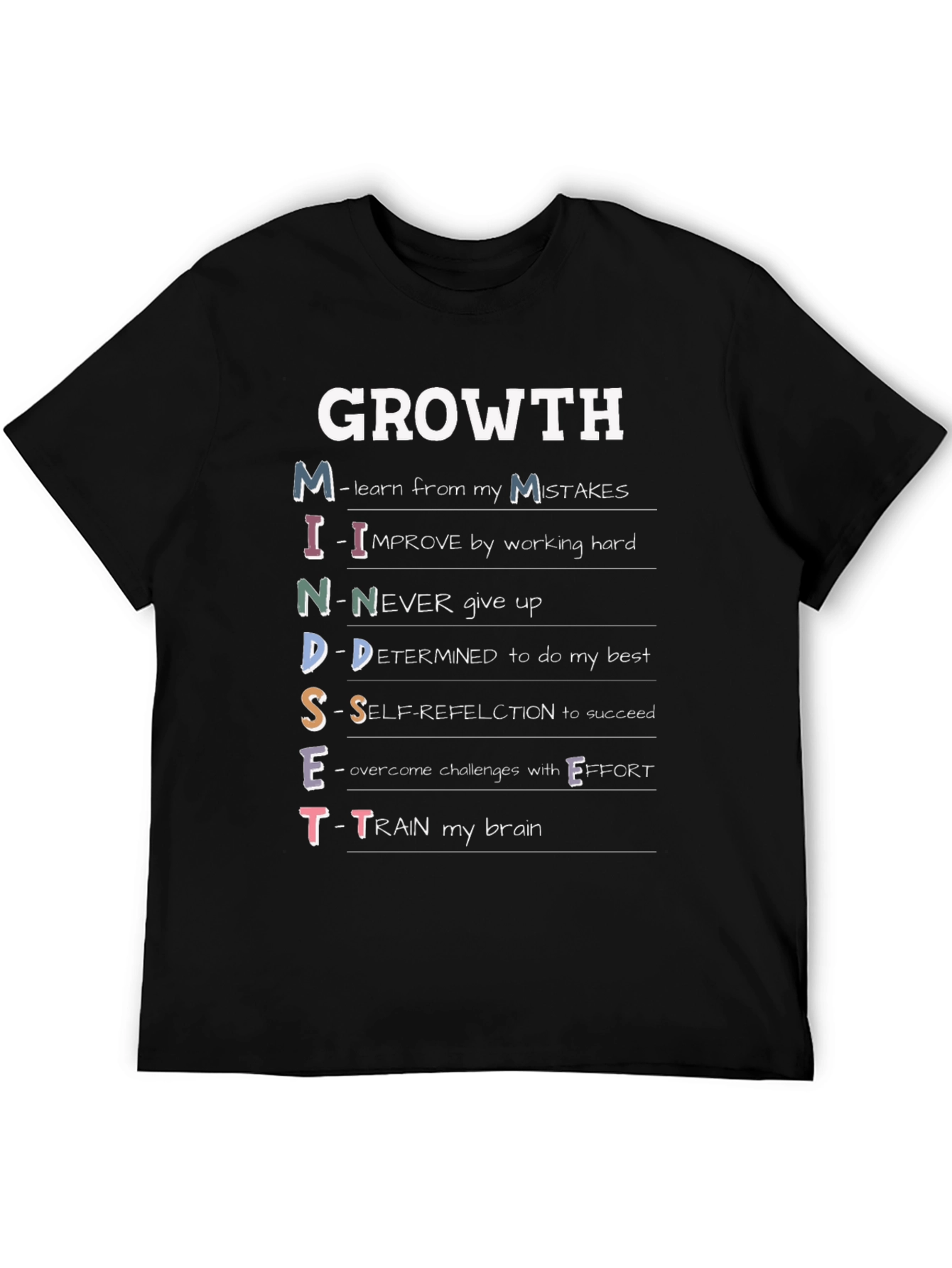 Growth Mindset T-Shirt - Motivational Tee
