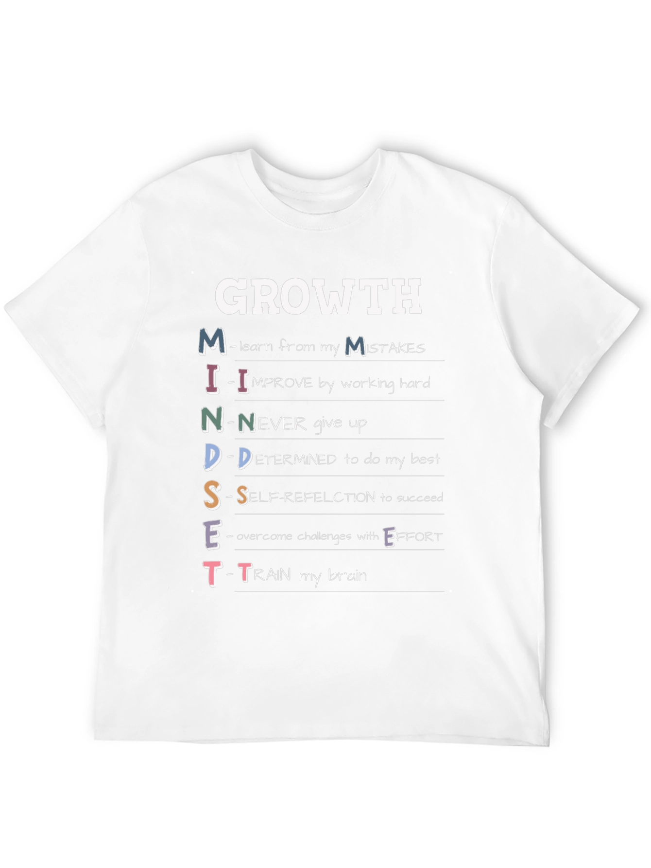 Growth Mindset T-Shirt - Motivational Tee