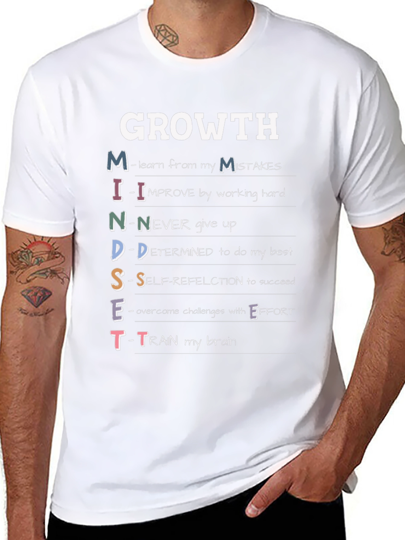 Growth Mindset T-Shirt - Motivational Tee