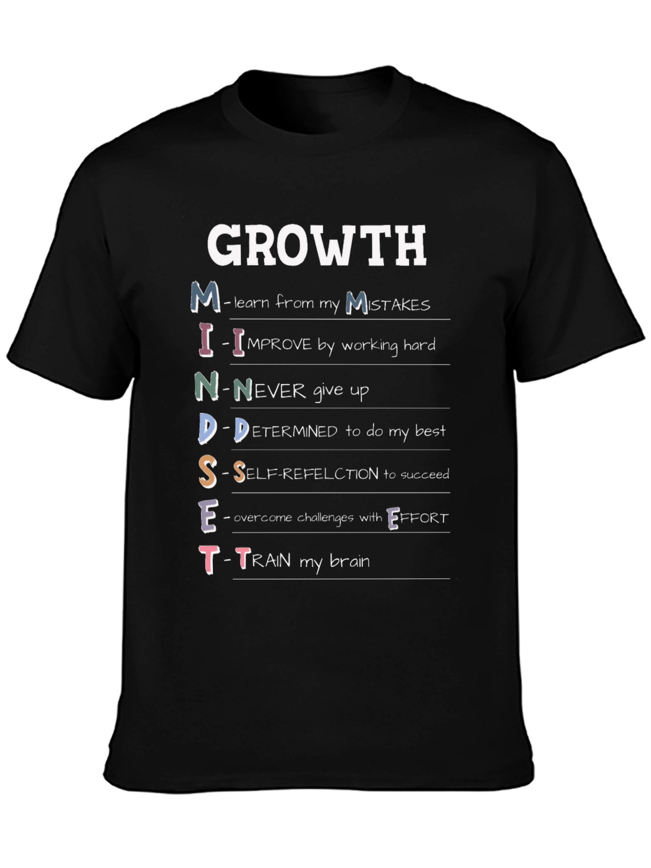 Growth Mindset T-Shirt - Motivational Tee