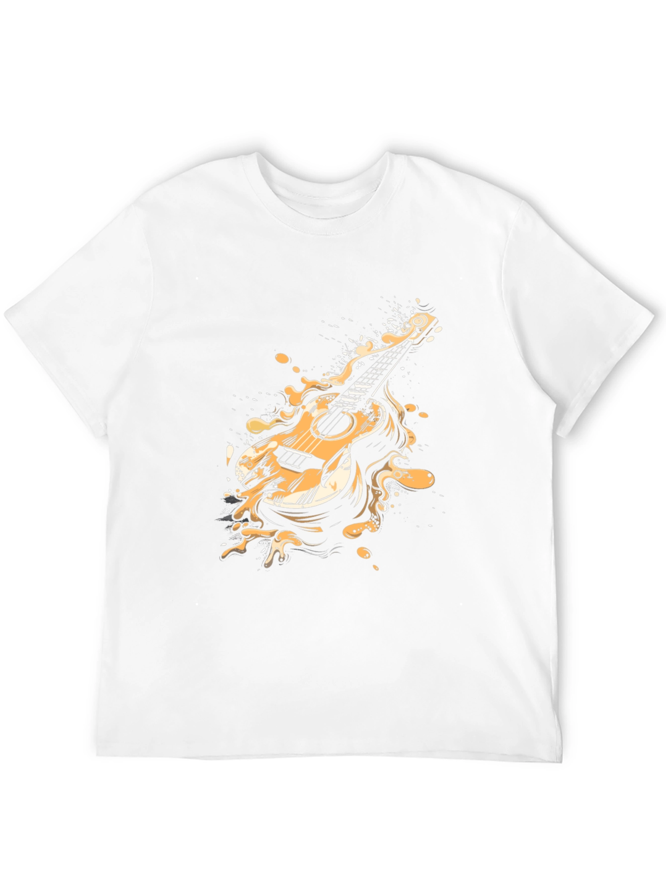Guitar Splash Graphic Tee - Cool Musician T-Shirt
