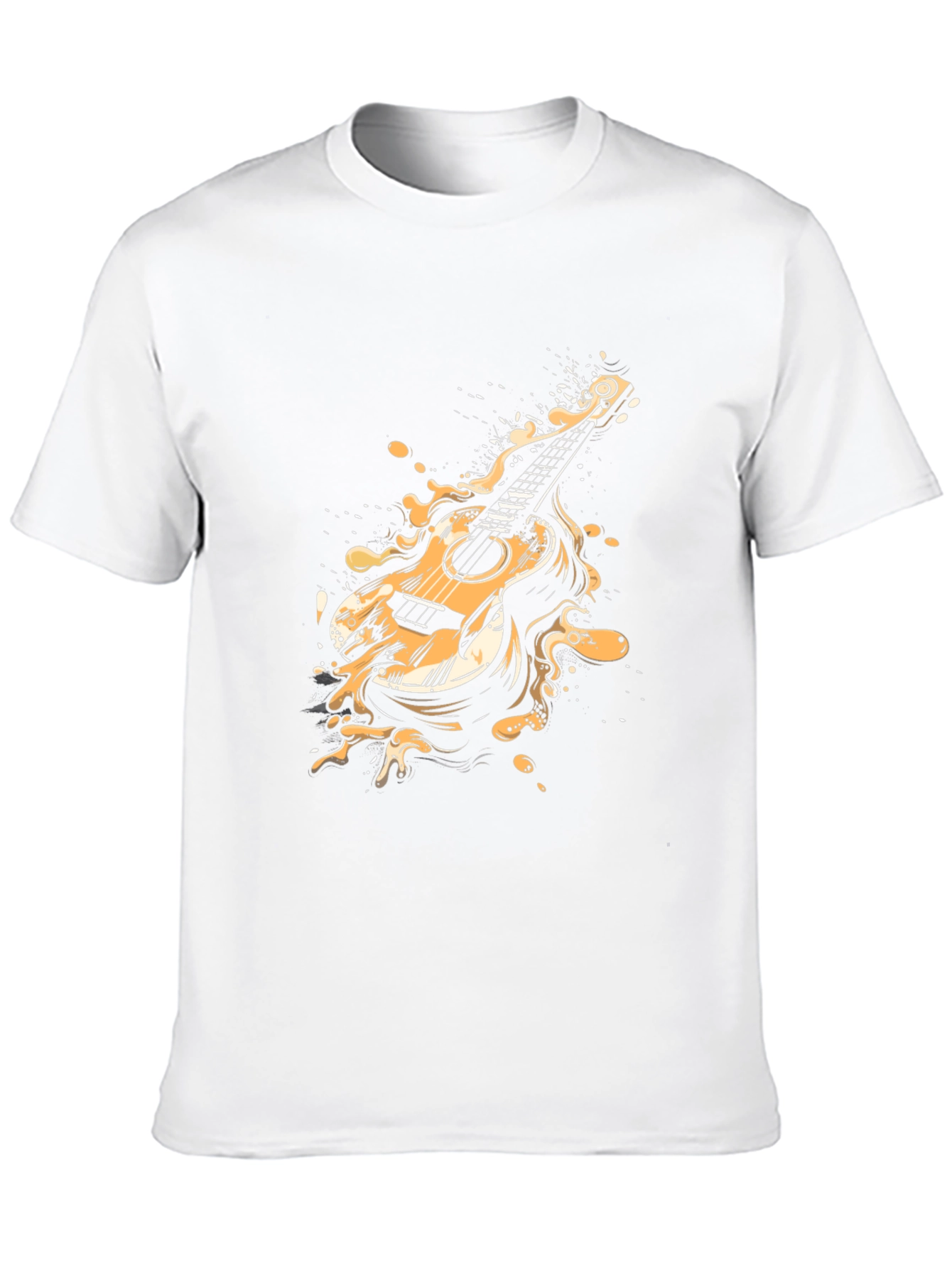 Guitar Splash Graphic Tee - Cool Musician T-Shirt