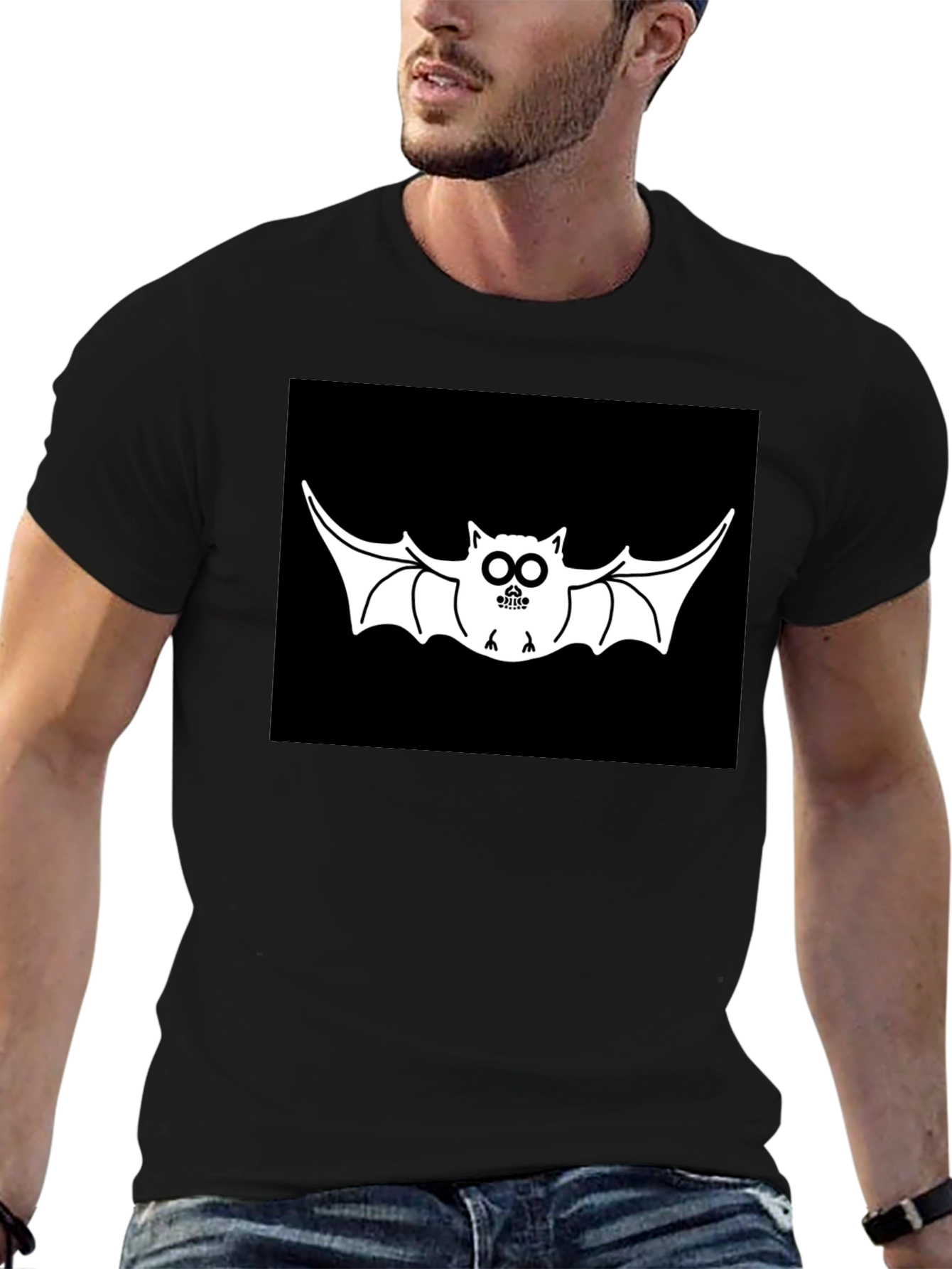 Bat Graphic Tee - Unique Design