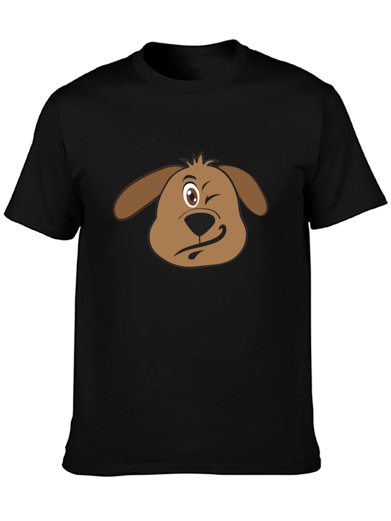Funny Dog Winking T-Shirt - Cute Graphic Tee