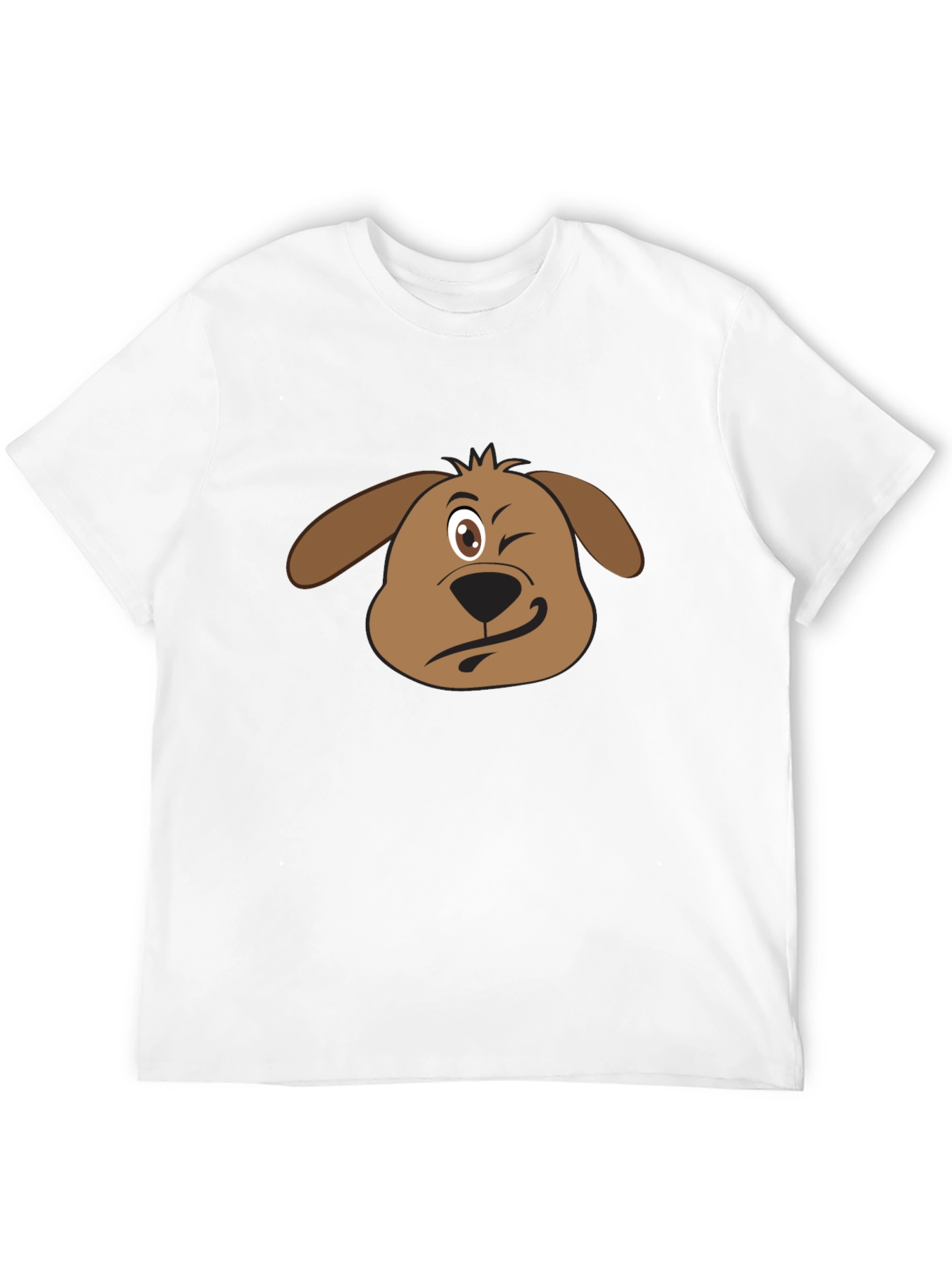 Funny Dog Winking T-Shirt - Cute Graphic Tee