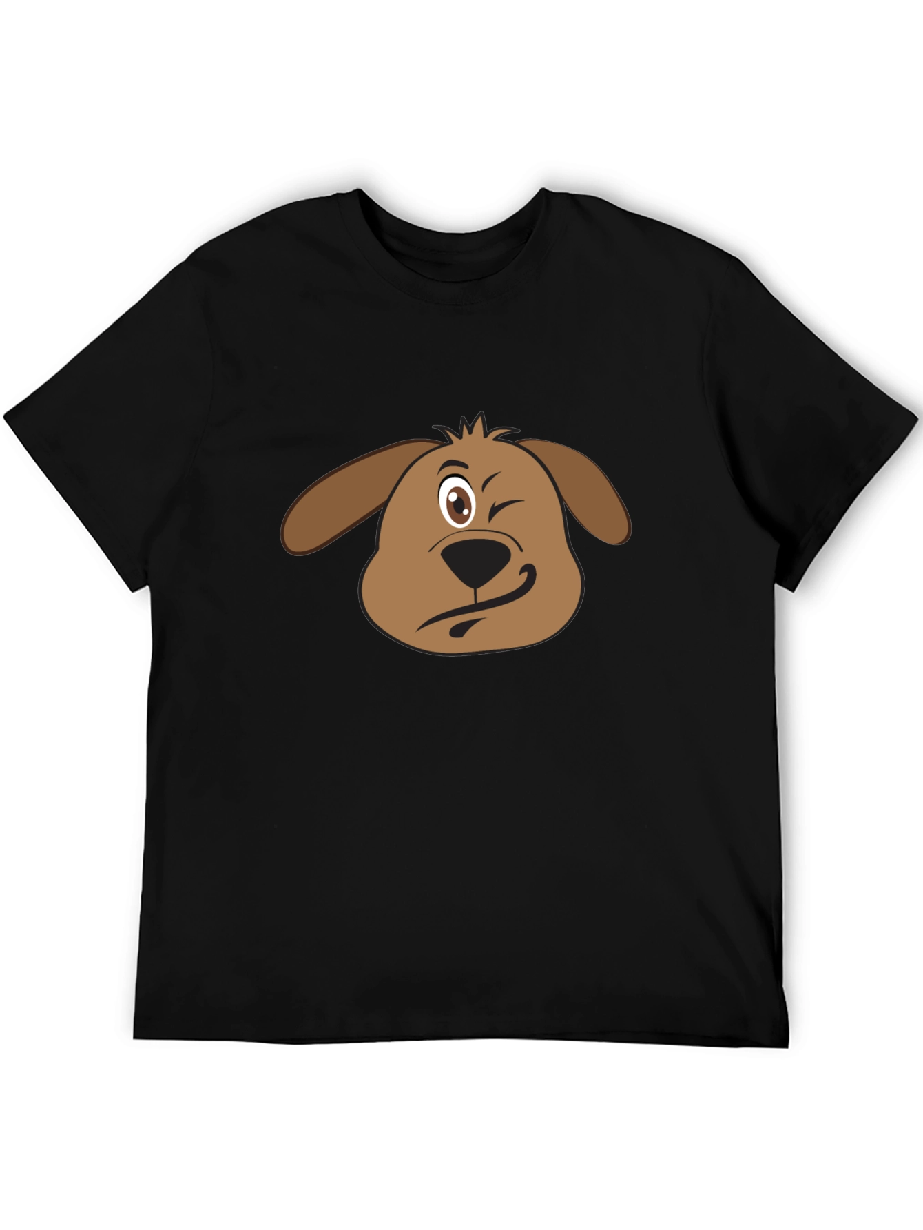 Funny Dog Winking T-Shirt - Cute Graphic Tee