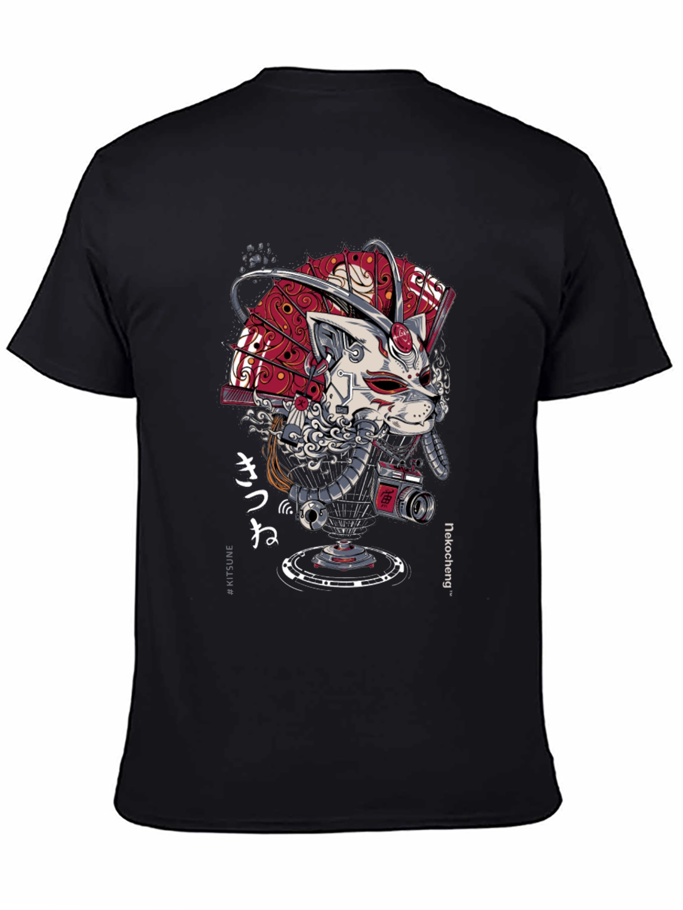 Cyberpunk Samurai Cat T-Shirt