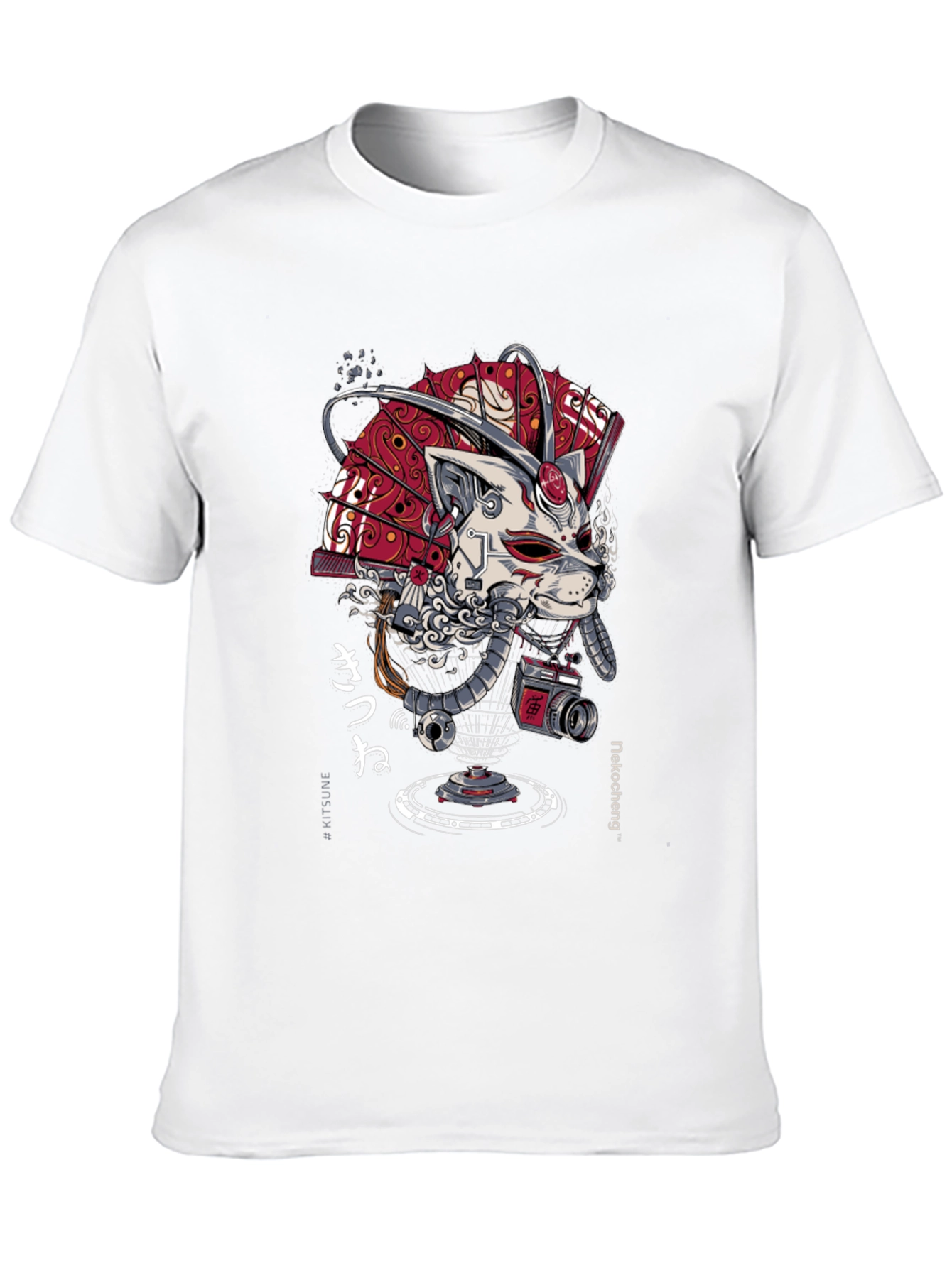 Cyberpunk Samurai Cat T-Shirt