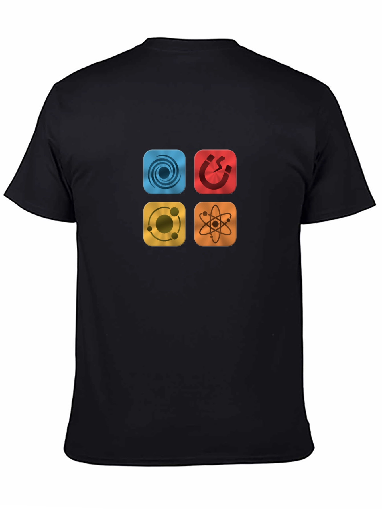 Science Physics Symbol Black Tee