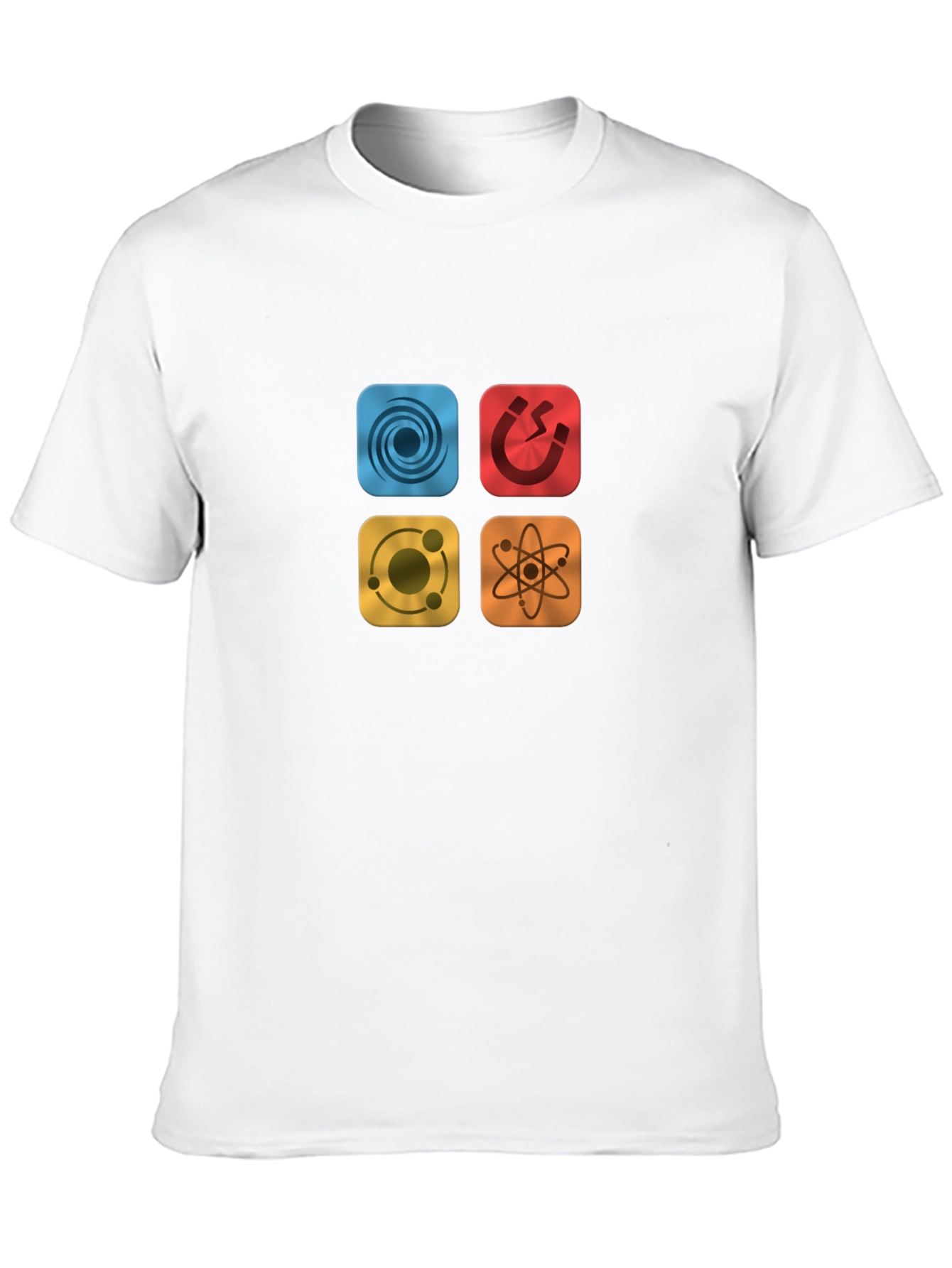 Science Physics Symbol Black Tee
