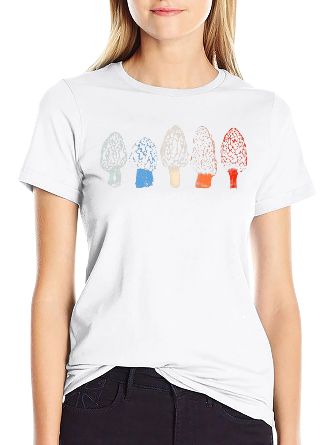 Mushroom Graphic Tee - Stylish Morel Design